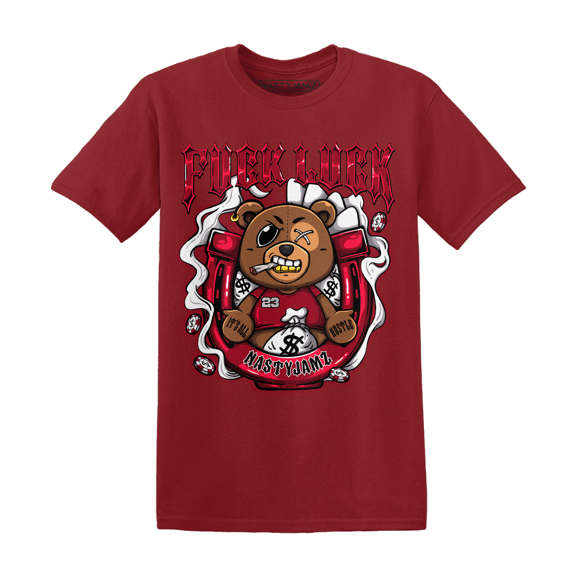 Retro Red Taxi 12s T Shirt Match F Luck BER - NastyJamz