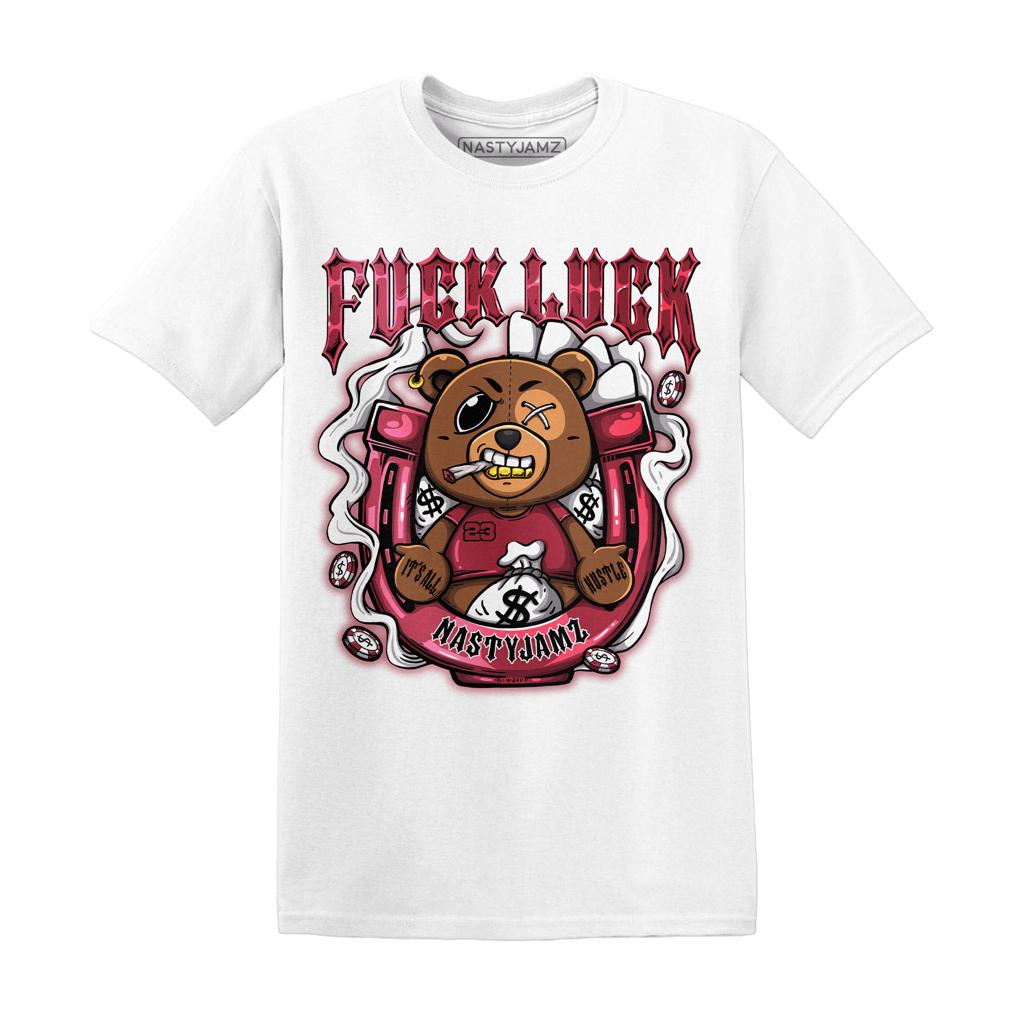 High 85 Metallic Burgundy 1s T Shirt Match F Luck BER - NastyJamz