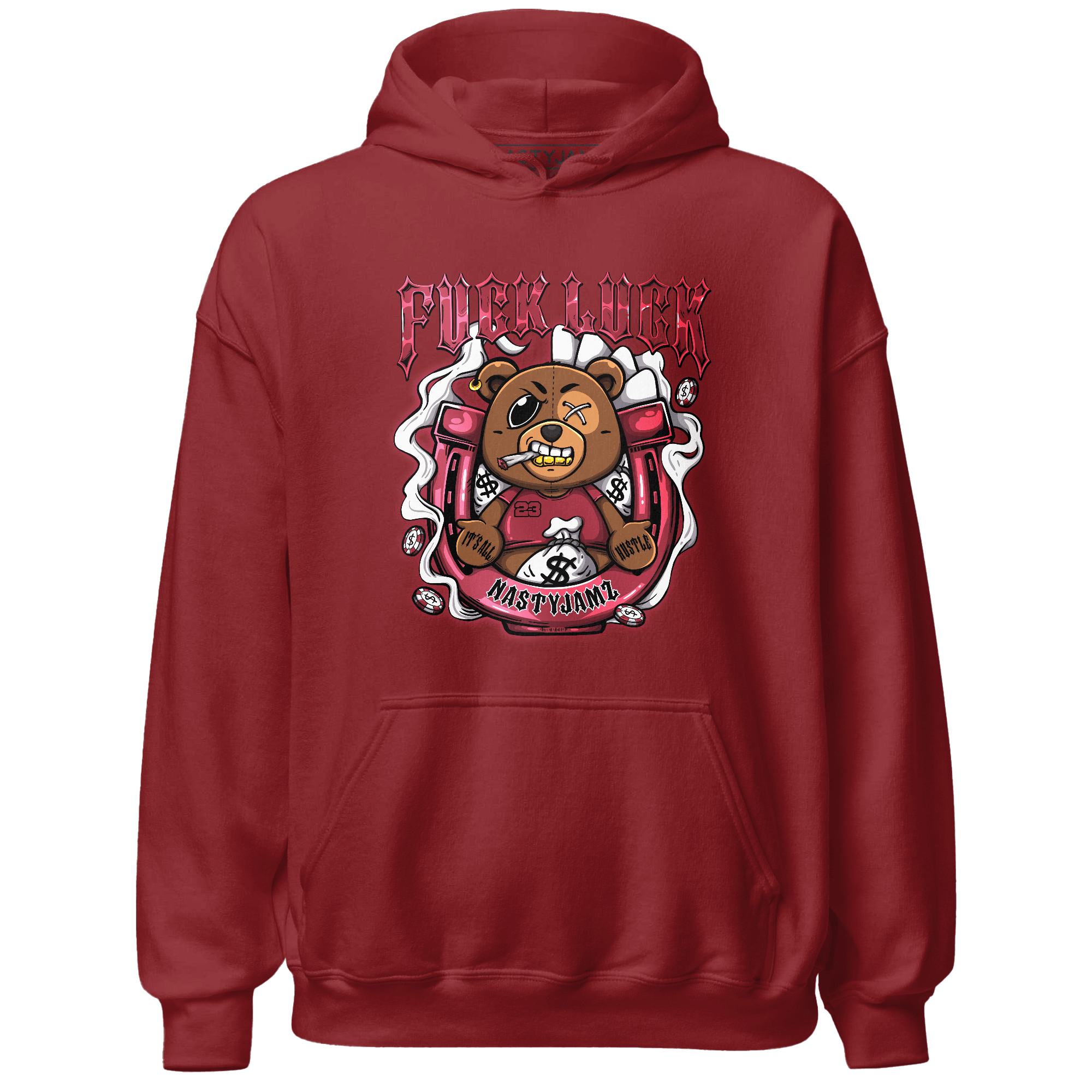 High 85 Metallic Burgundy 1s Hoodie Match F Luck BER - NastyJamz