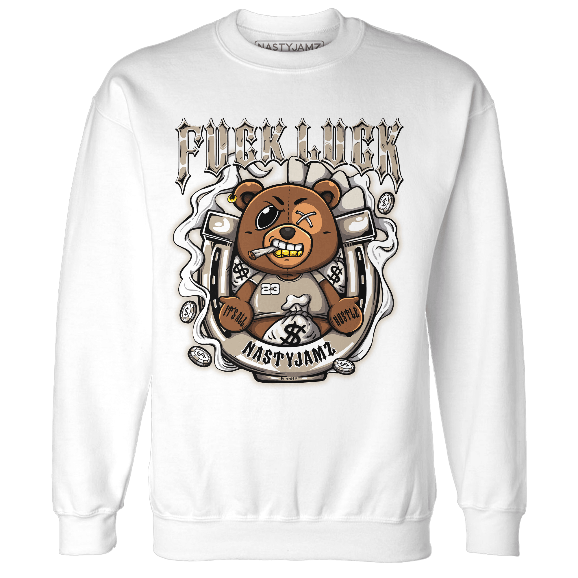 Latte 1s Sweatshirt Match F Luck BER - NastyJamz