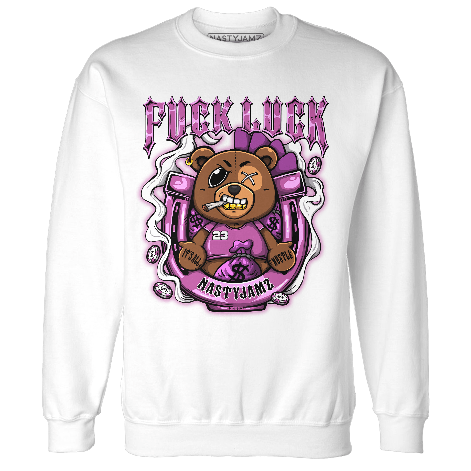 GS Hyper Violet 4s Sweatshirt Match F Luck BER - NastyJamz