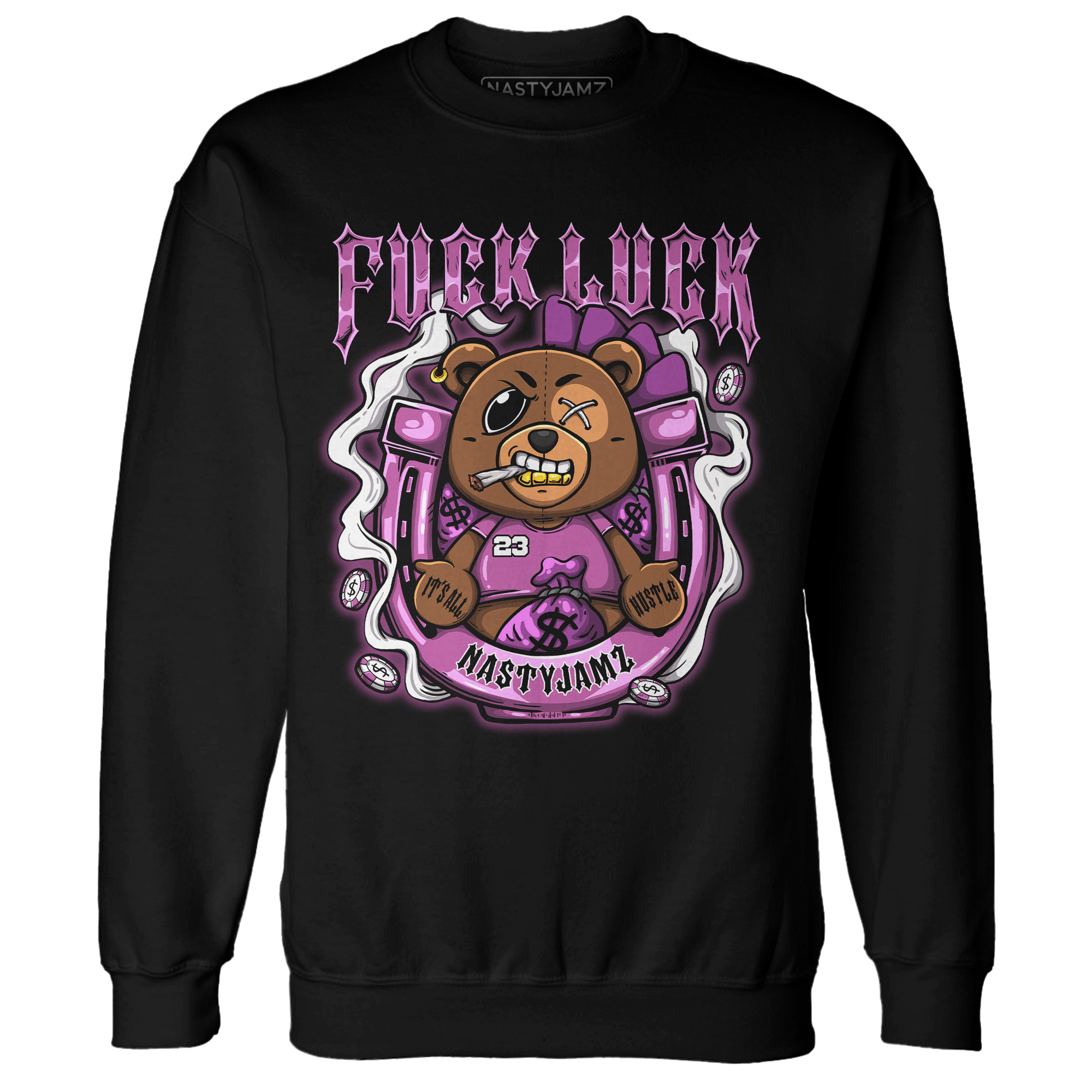 GS Hyper Violet 4s Sweatshirt Match F Luck BER - NastyJamz