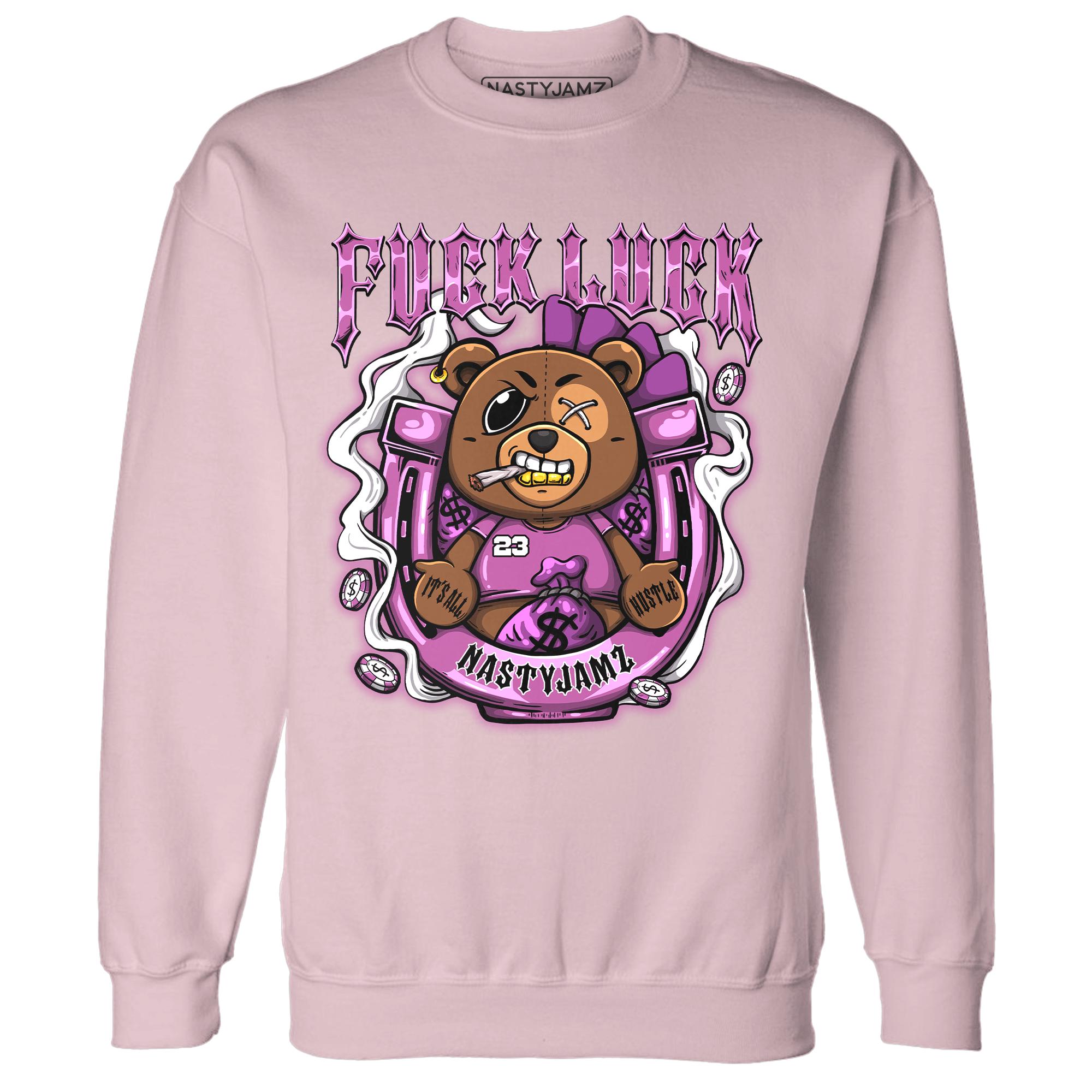 GS Hyper Violet 4s Sweatshirt Match F Luck BER - NastyJamz