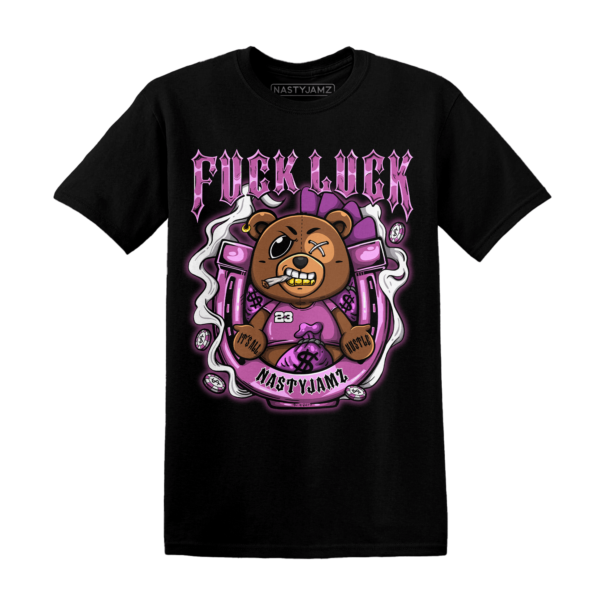 GS Hyper Violet 4s T Shirt Match F Luck BER - NastyJamz
