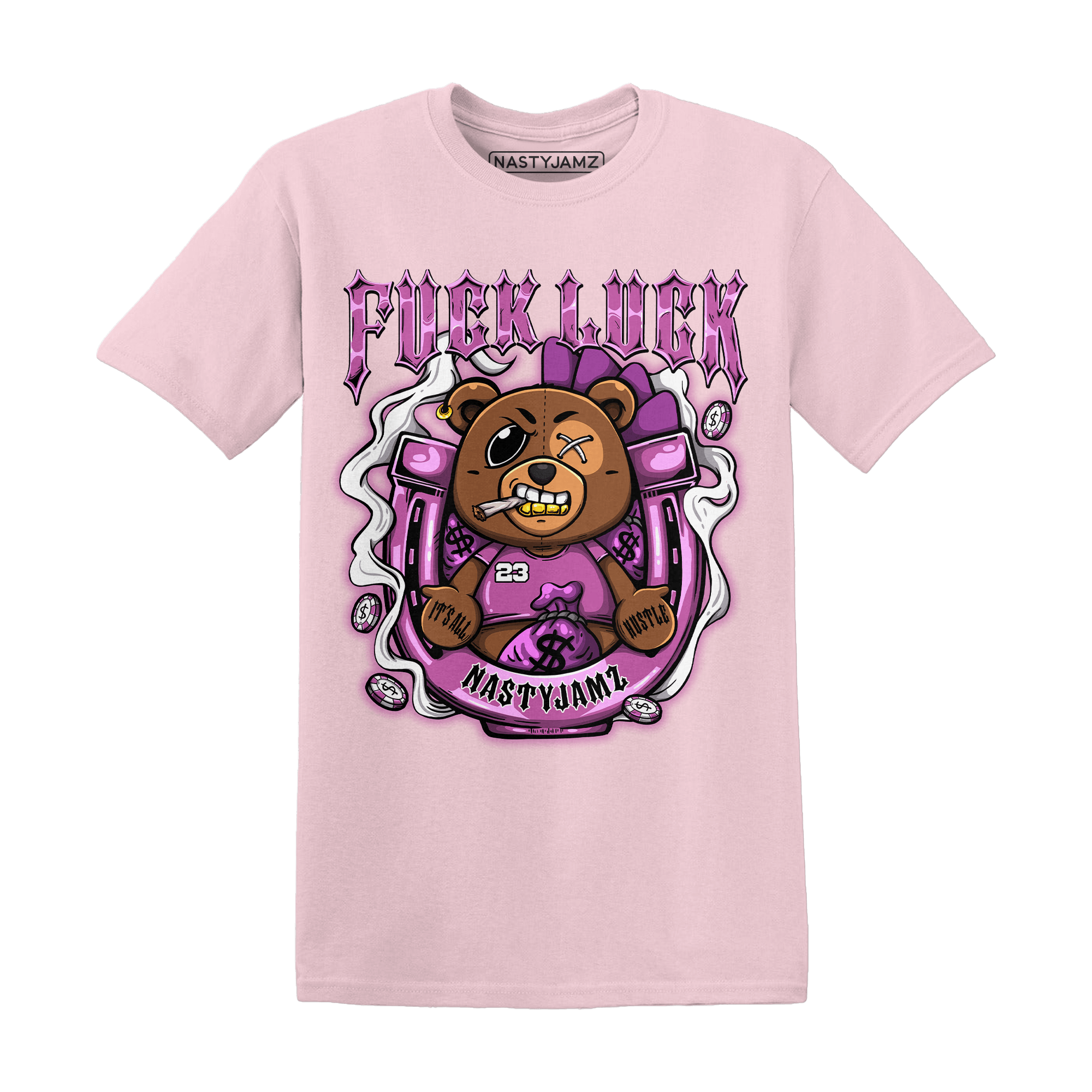GS Hyper Violet 4s T Shirt Match F Luck BER - NastyJamz