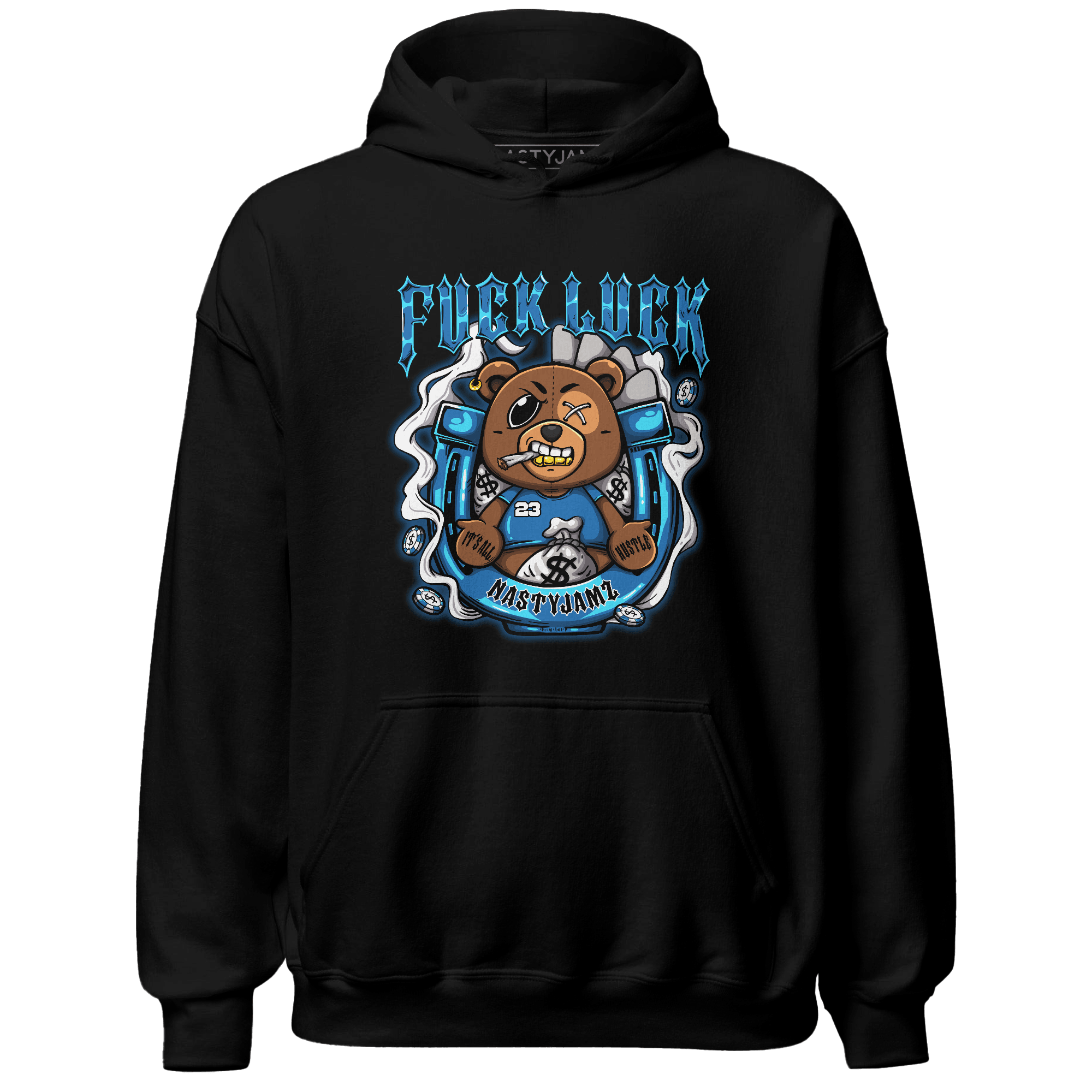 Industrial Blue 4s Hoodie Match F Luck BER - NastyJamz