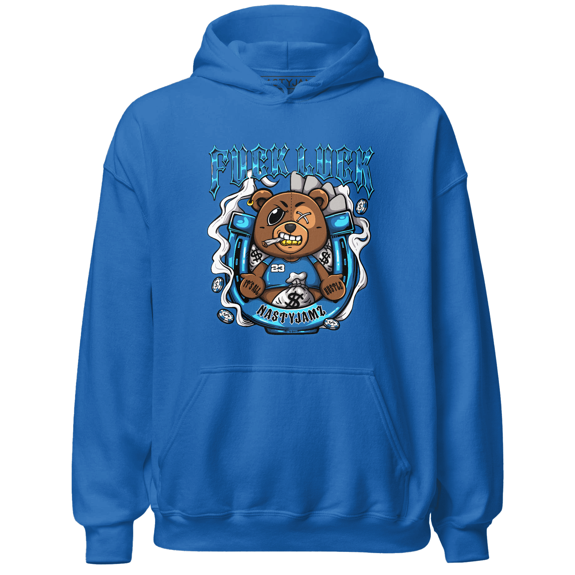 Industrial Blue 4s Hoodie Match F Luck BER - NastyJamz