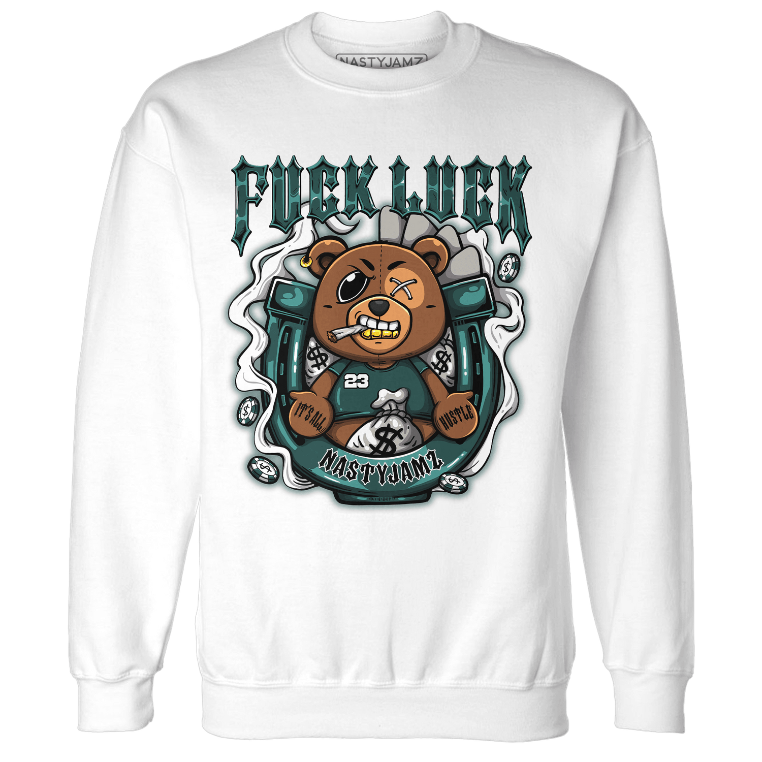 Oxidized Green 4s Sweatshirt Match F Luck BER - NastyJamz