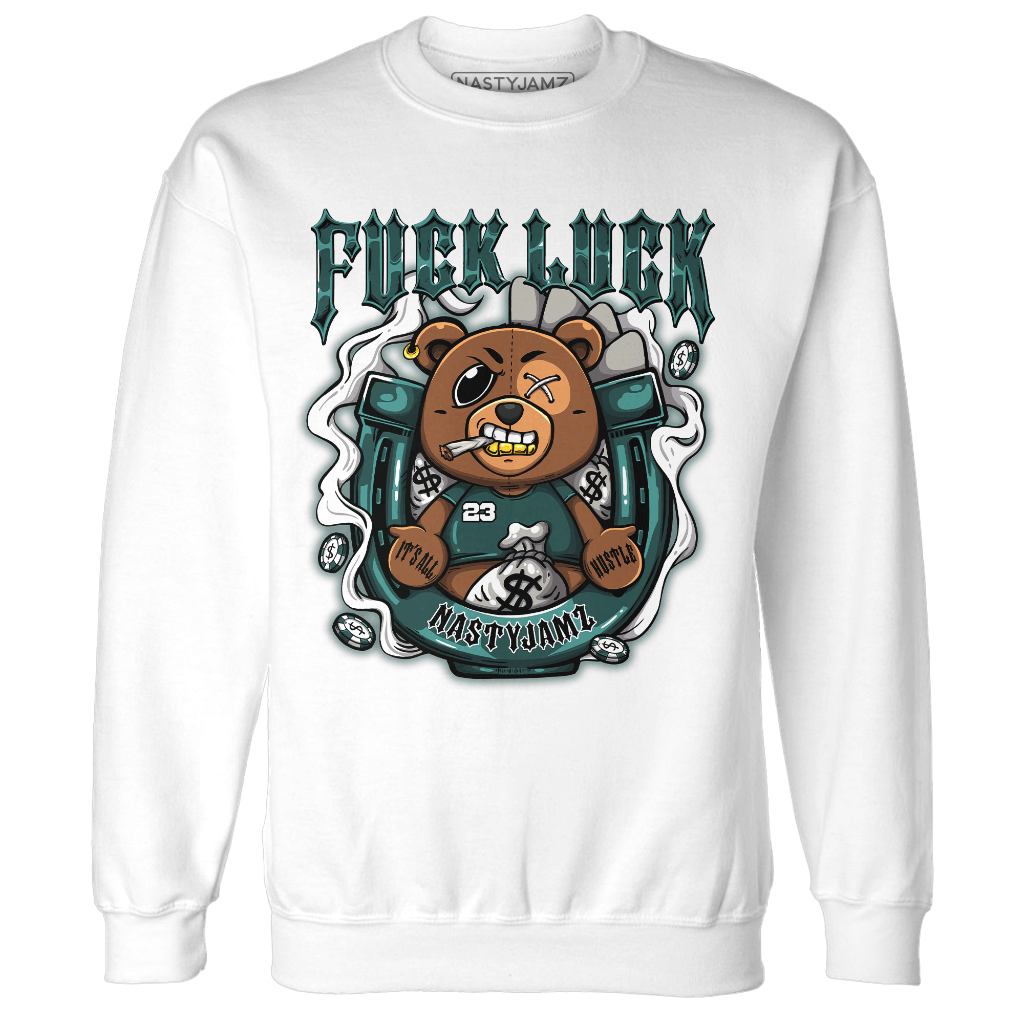 Oxidized Green 4s Sweatshirt Match F Luck BER - NastyJamz