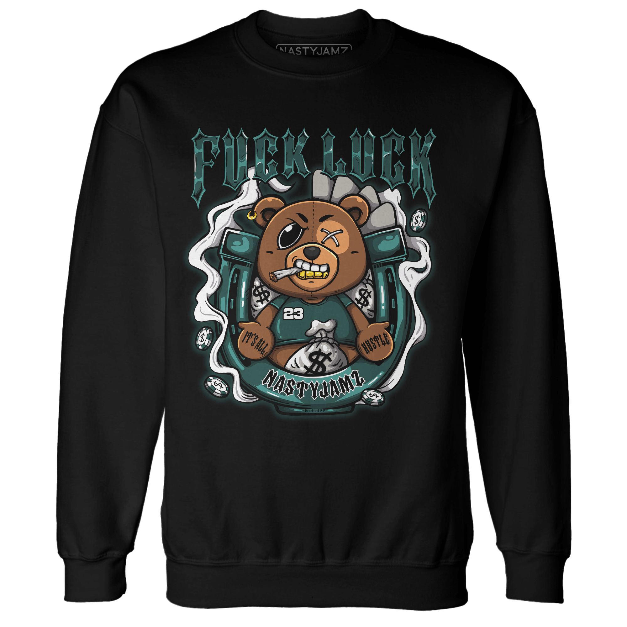 Oxidized Green 4s Sweatshirt Match F Luck BER - NastyJamz