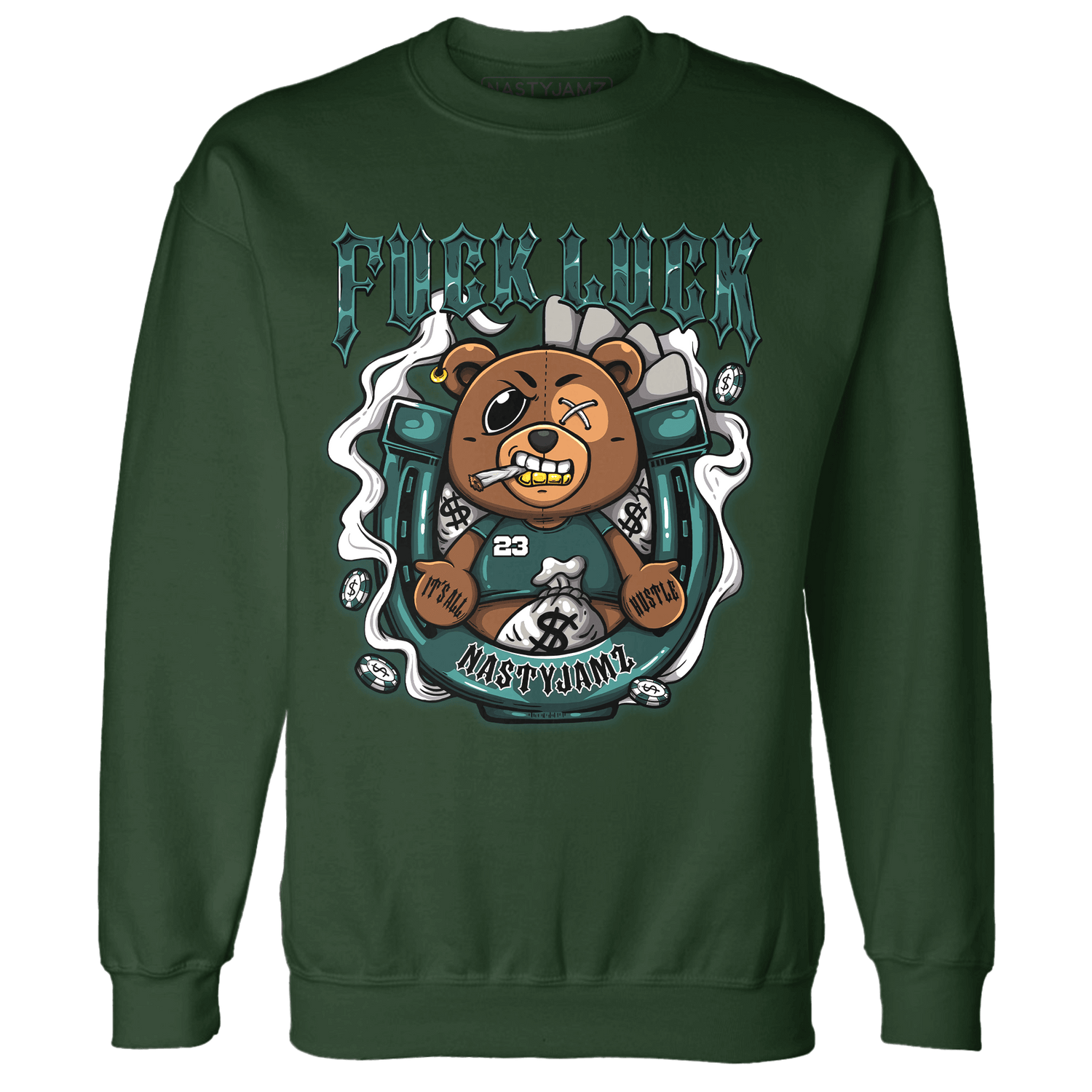 Oxidized Green 4s Sweatshirt Match F Luck BER - NastyJamz
