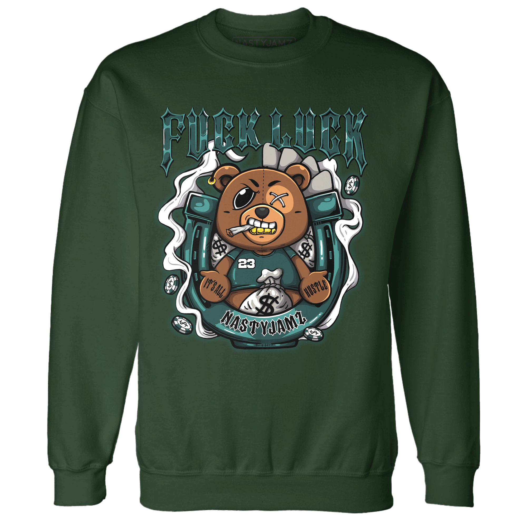 Oxidized Green 4s Sweatshirt Match F Luck BER - NastyJamz