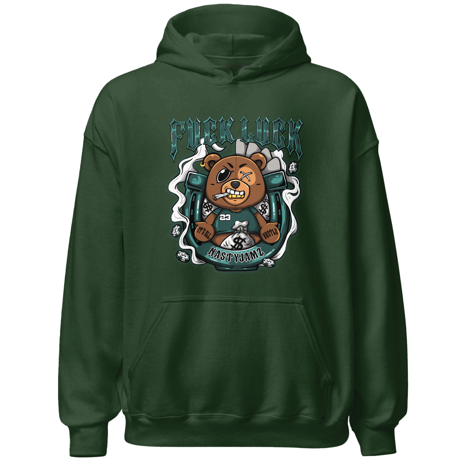 Oxidized Green 4s Hoodie Match F Luck BER - NastyJamz