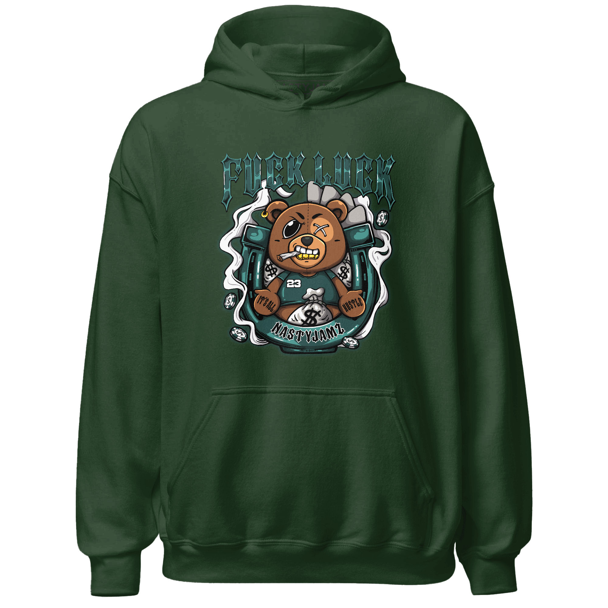 Oxidized Green 4s Hoodie Match F Luck BER - NastyJamz