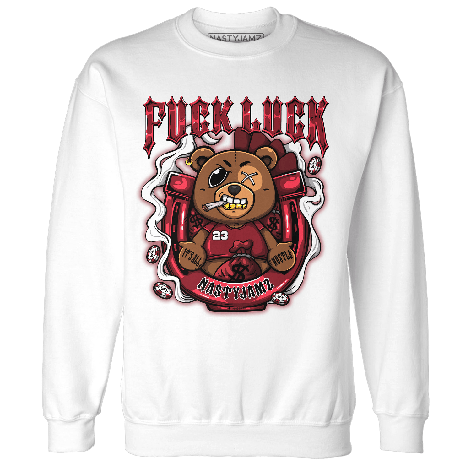Cherry 12s Sweatshirt Match F Luck BER - NastyJamz