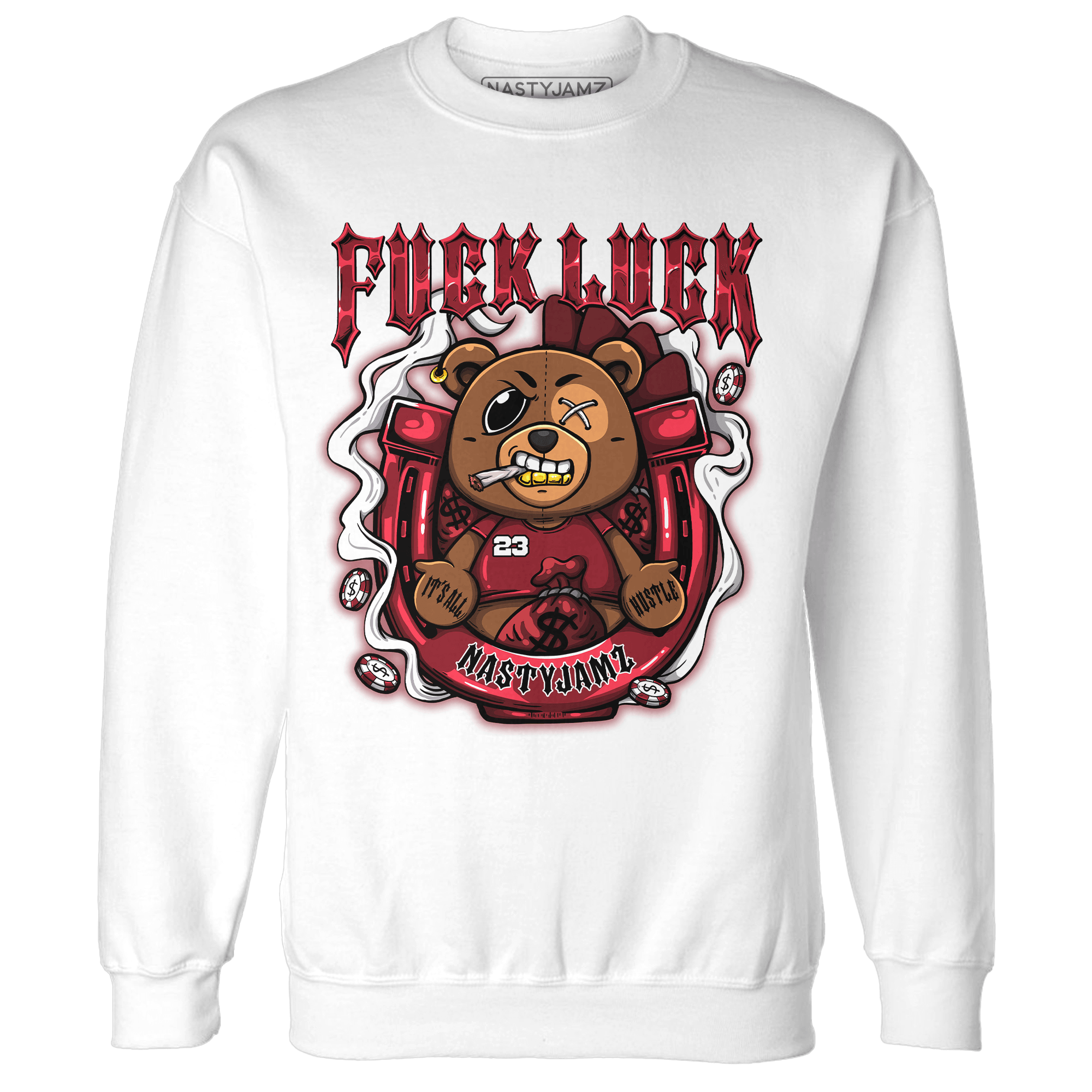 Cherry 12s Sweatshirt Match F Luck BER - NastyJamz
