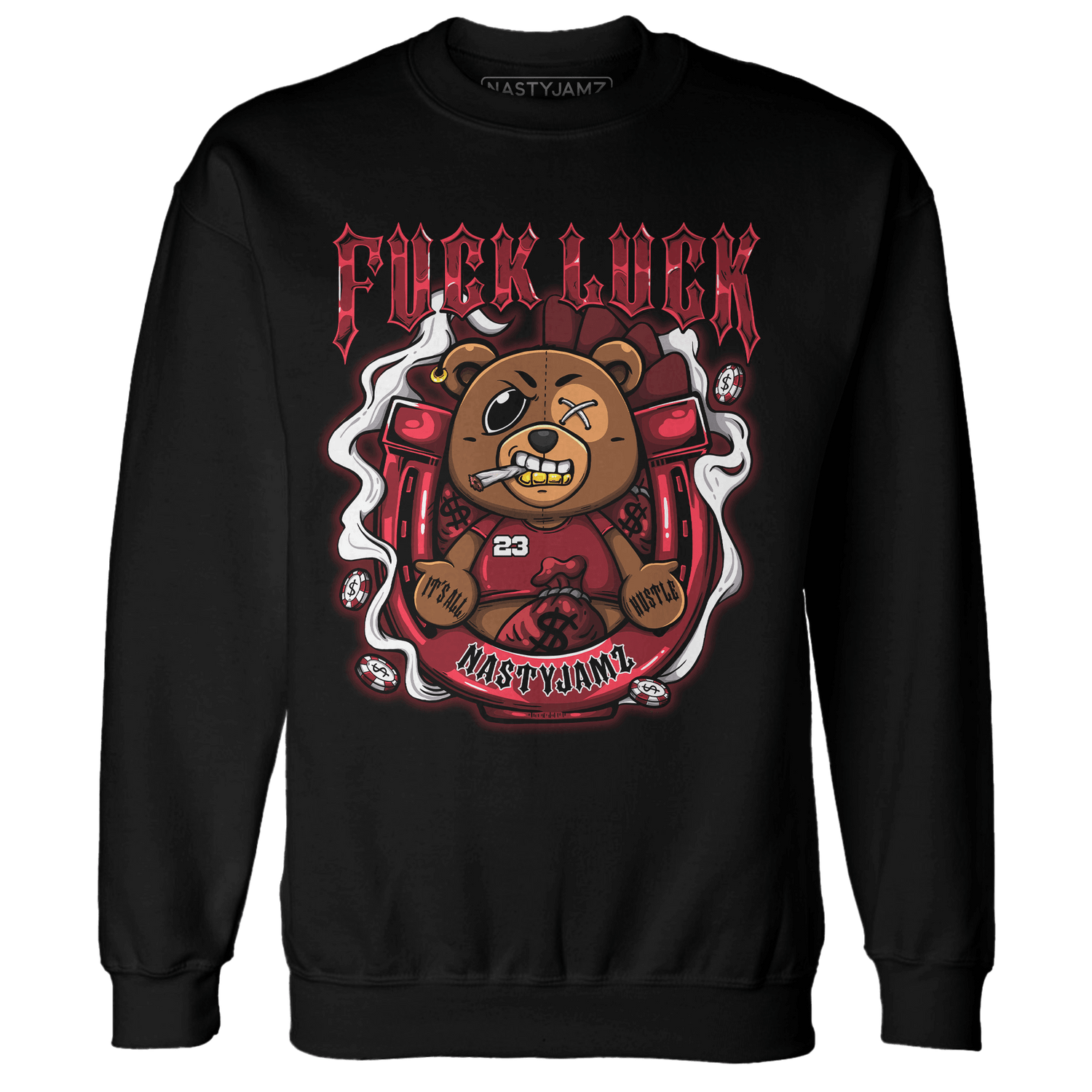 Cherry 12s Sweatshirt Match F Luck BER - NastyJamz