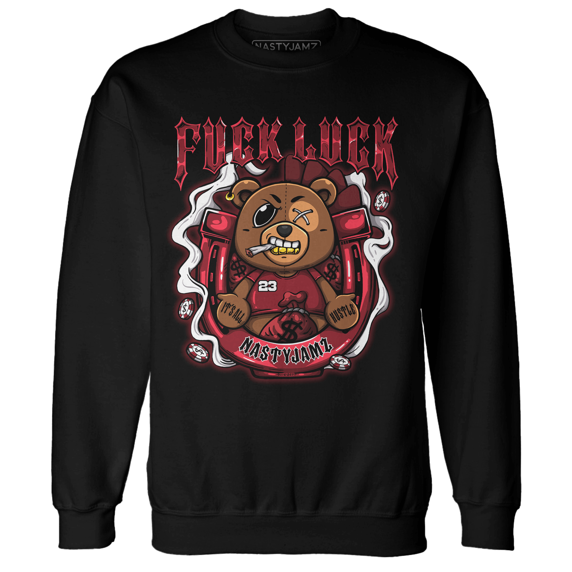 Cherry 12s Sweatshirt Match F Luck BER - NastyJamz