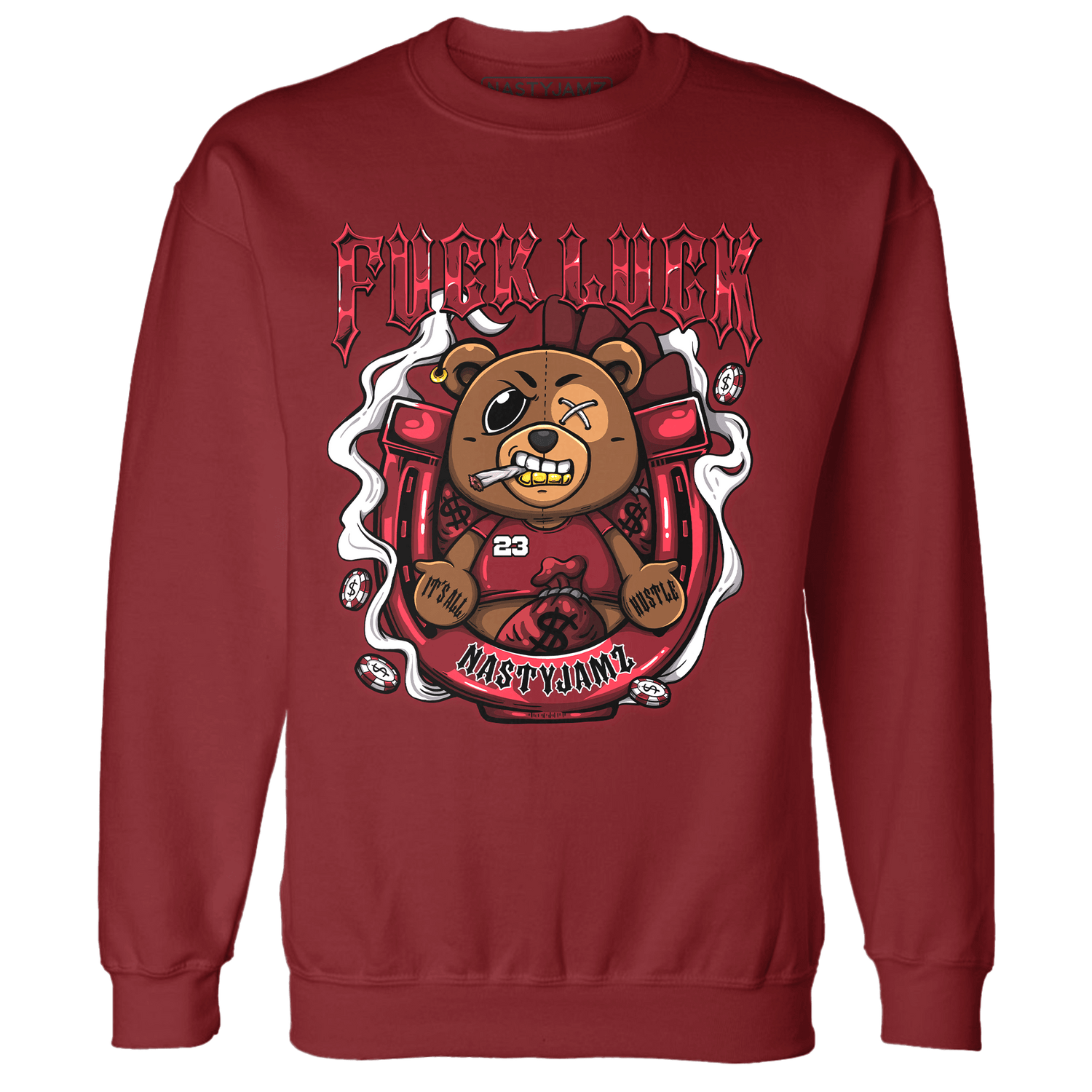 Cherry 12s Sweatshirt Match F Luck BER - NastyJamz