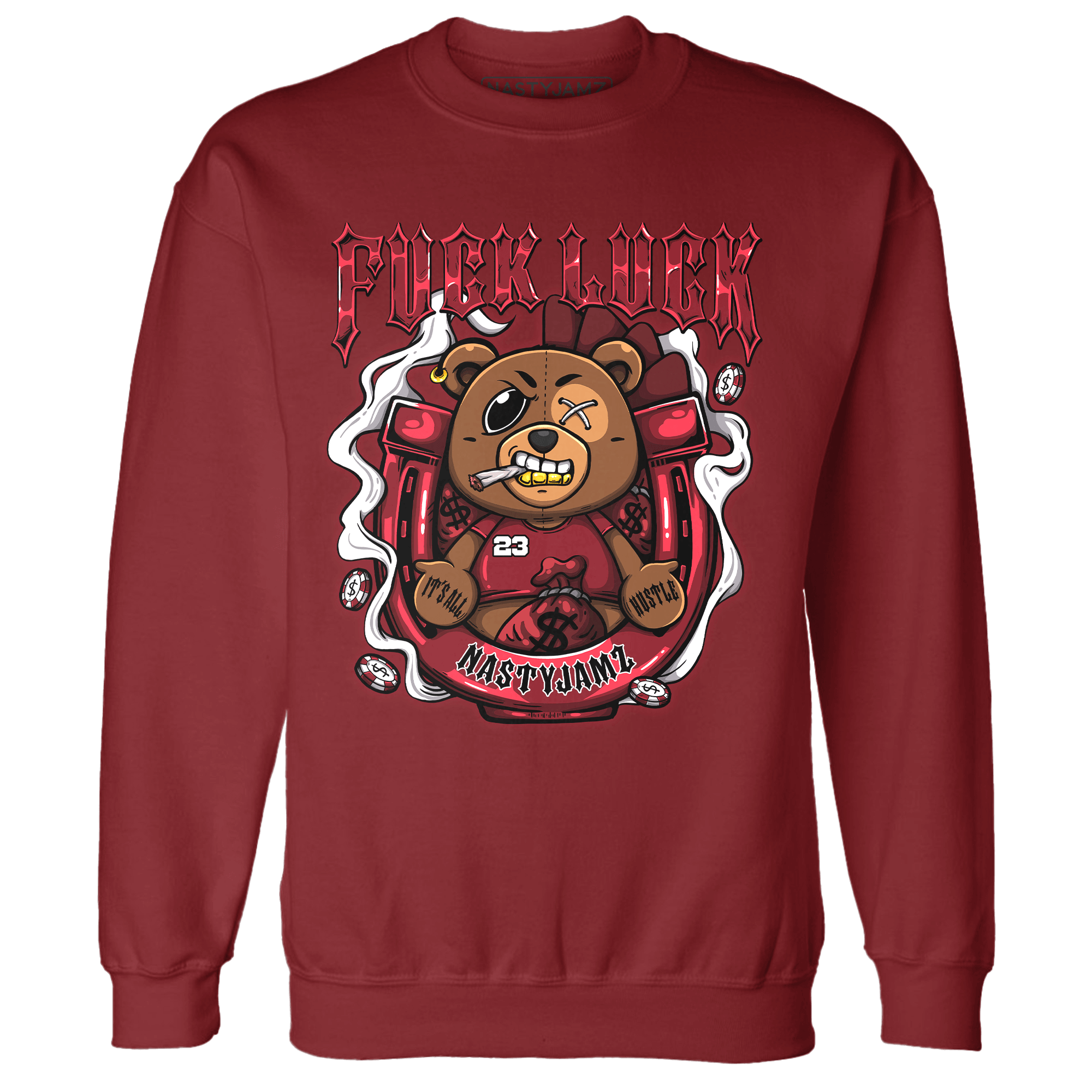 Cherry 12s Sweatshirt Match F Luck BER - NastyJamz