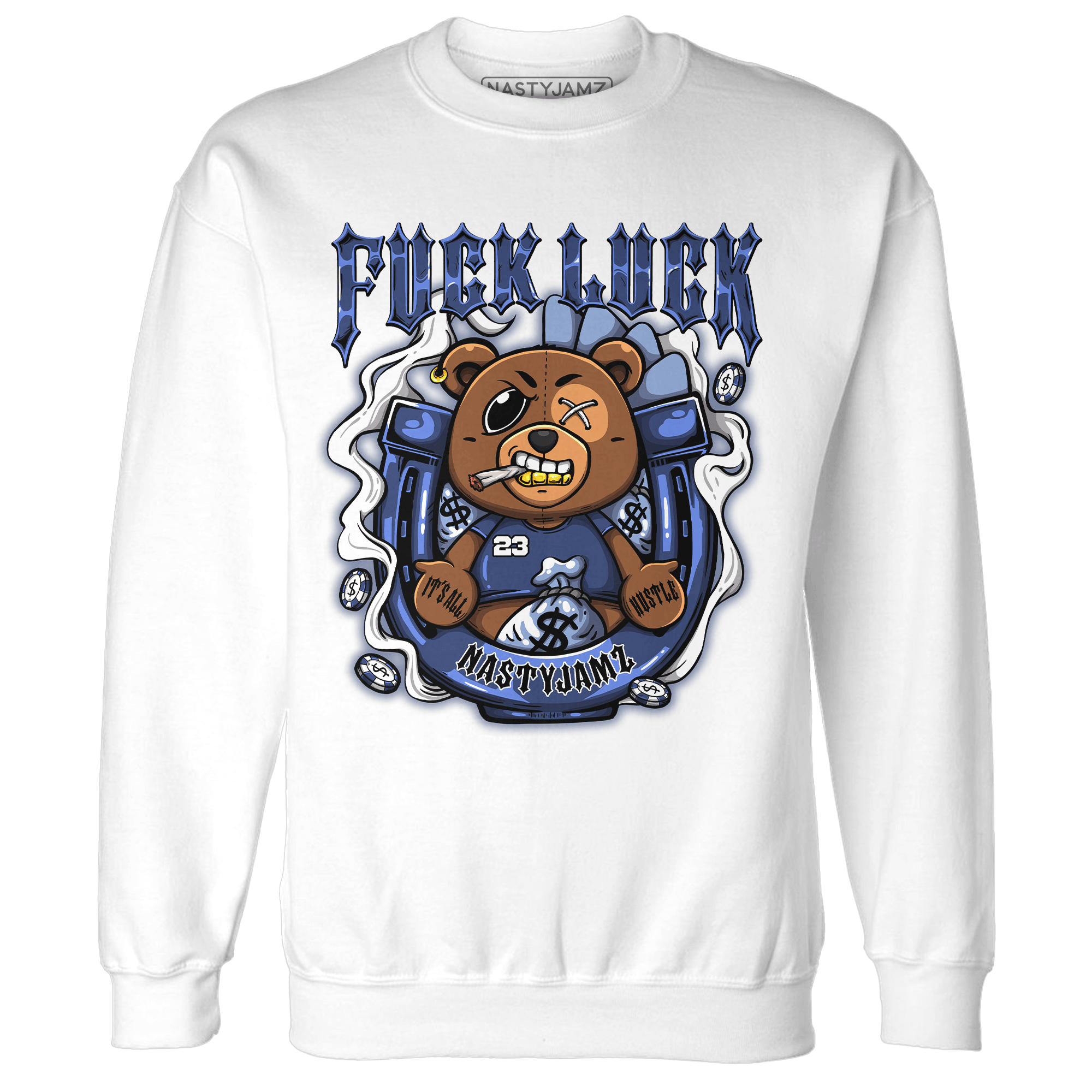Midnight Navy 5s Sweatshirt Match F Luck BER - NastyJamz