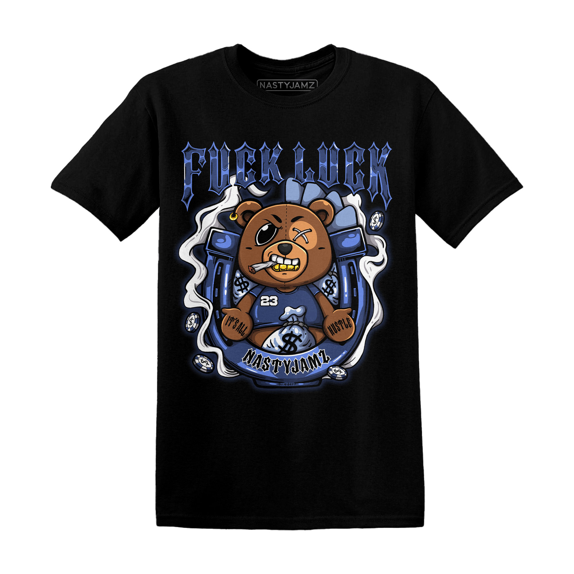 Midnight Navy 5s T Shirt Match F Luck BER - NastyJamz