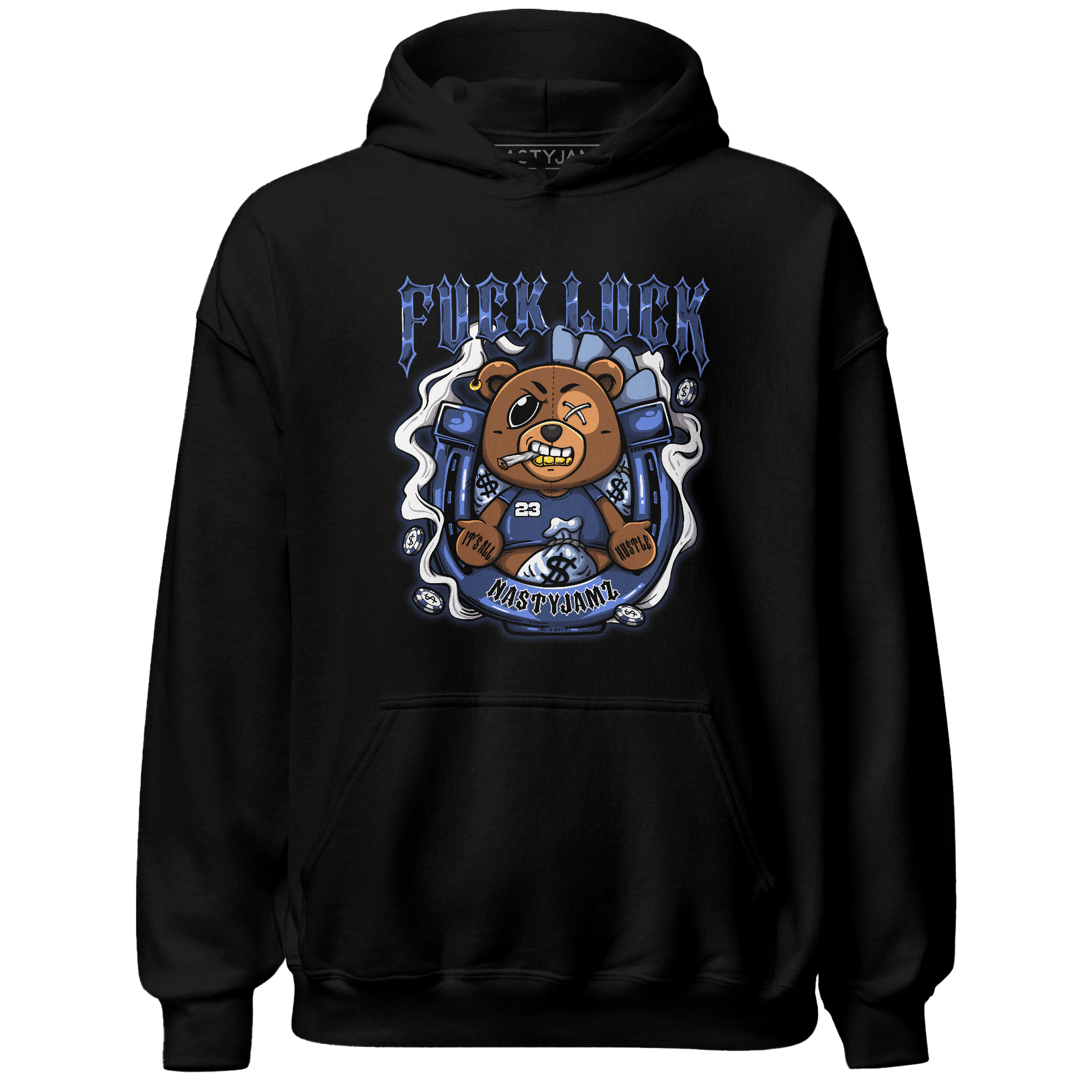 Midnight Navy 5s Hoodie Match F Luck BER - NastyJamz