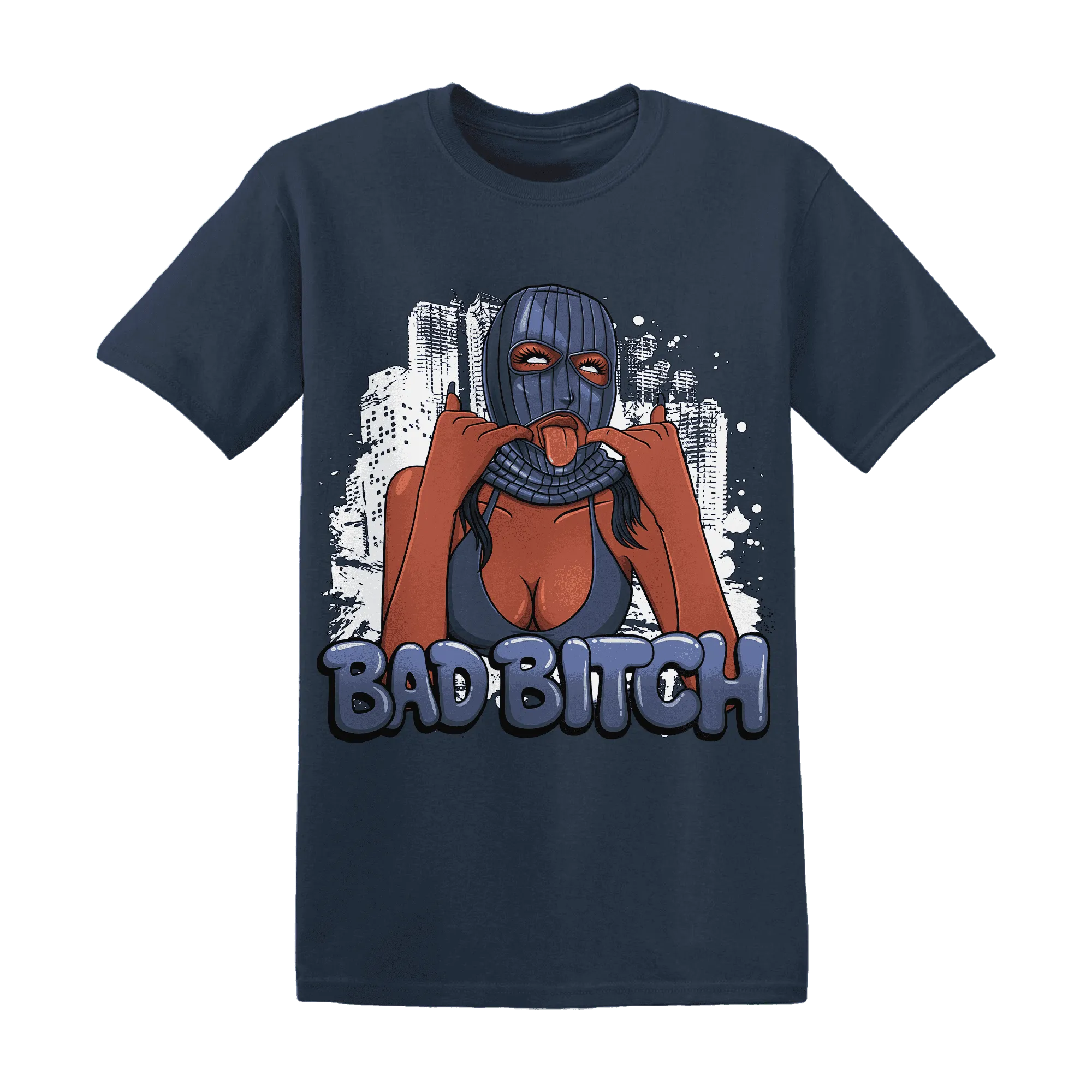 Low-Diffused-Blue-11s-T-Shirt-Match-Gangster-Bad-Bitch