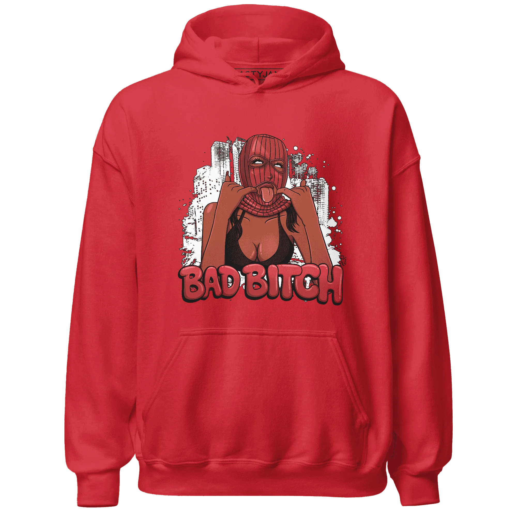 Black-Toe-Reimagined-Red-White-1s-Hoodie-Match-Gangster-Bad-Bitch