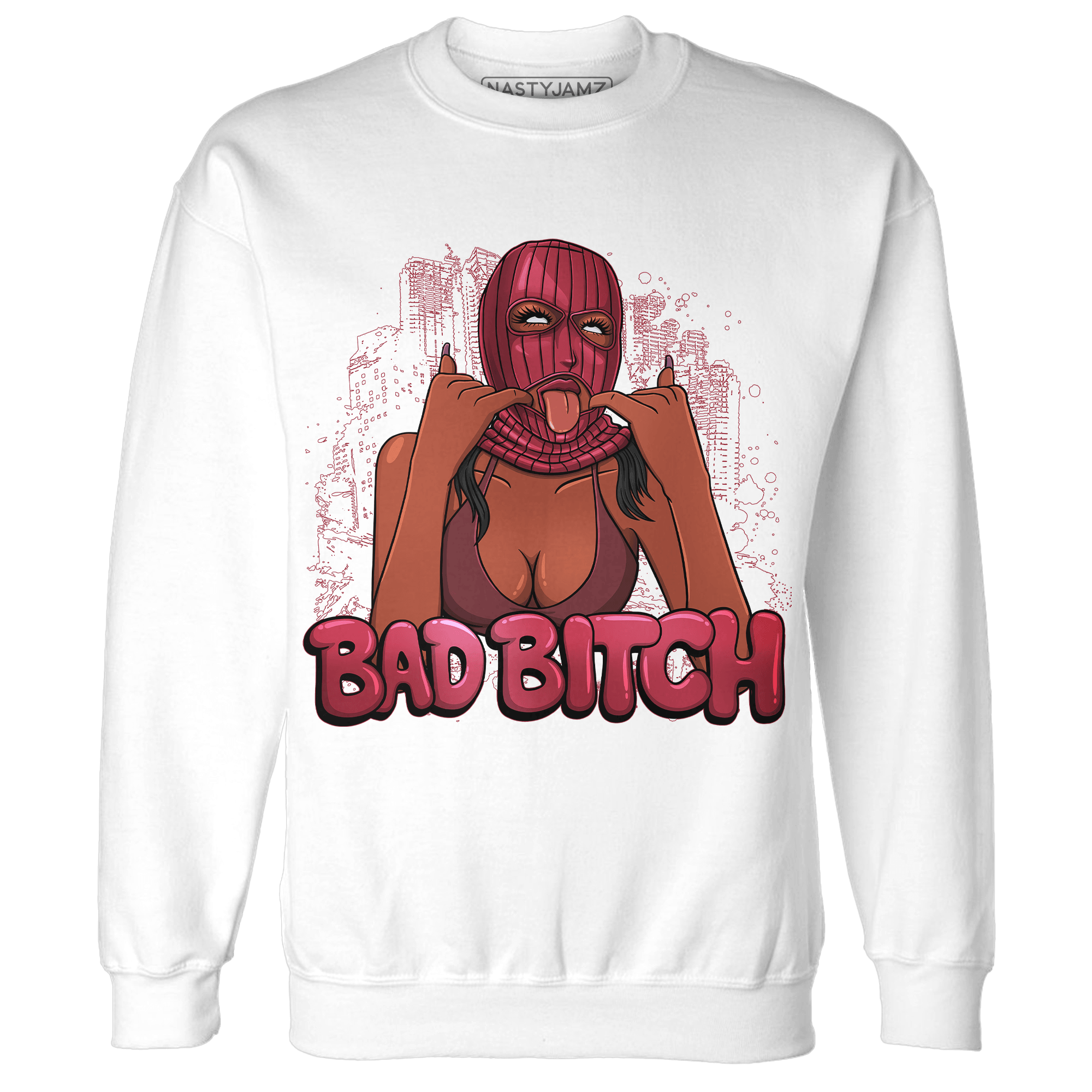 High 85 Metallic Burgundy 1s Sweatshirt Match Gangster Bad Bitch - NastyJamz