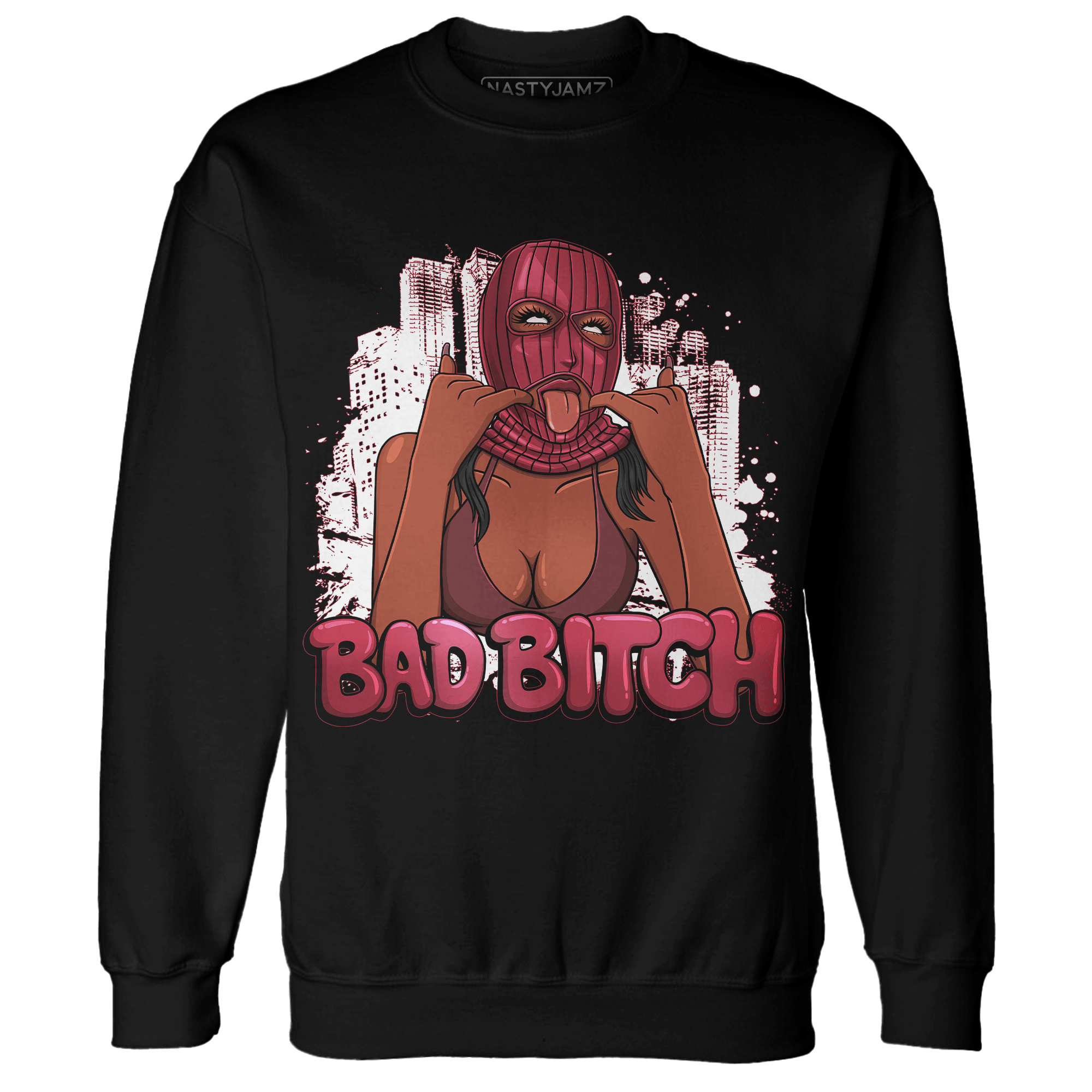 High 85 Metallic Burgundy 1s Sweatshirt Match Gangster Bad Bitch - NastyJamz