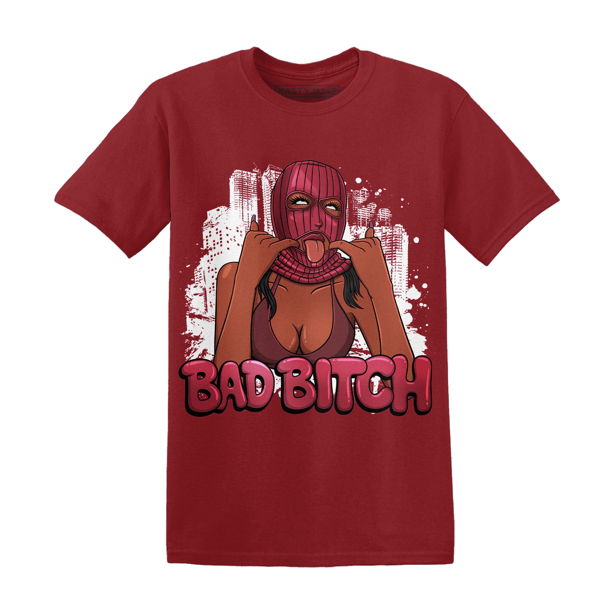 High 85 Metallic Burgundy 1s T Shirt Match Gangster Bad Bitch - NastyJamz