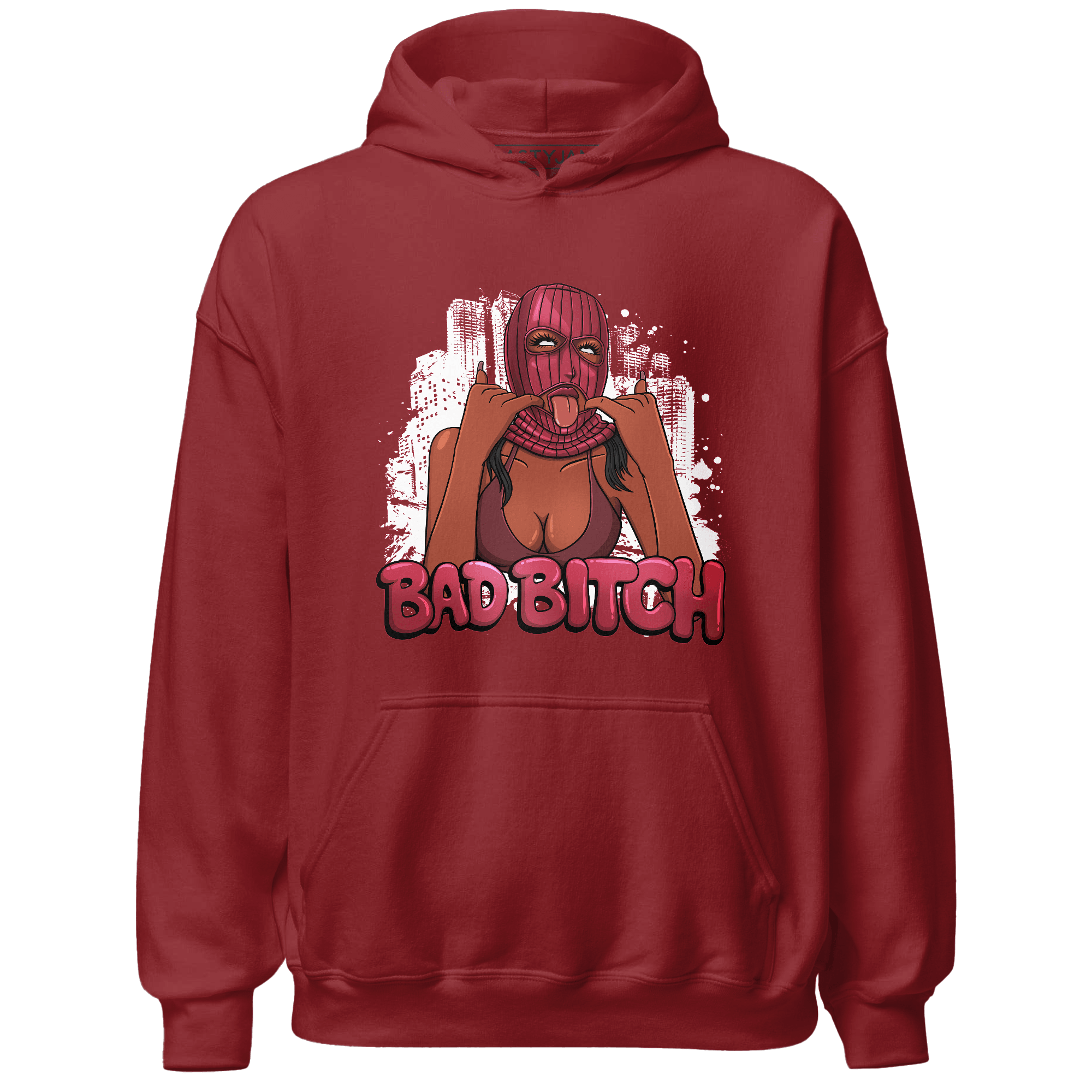 High 85 Metallic Burgundy 1s Hoodie Match Gangster Bad Bitch - NastyJamz