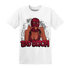 High White Team Red 1s T Shirt Gangster Bad Bitch - NastyJamz