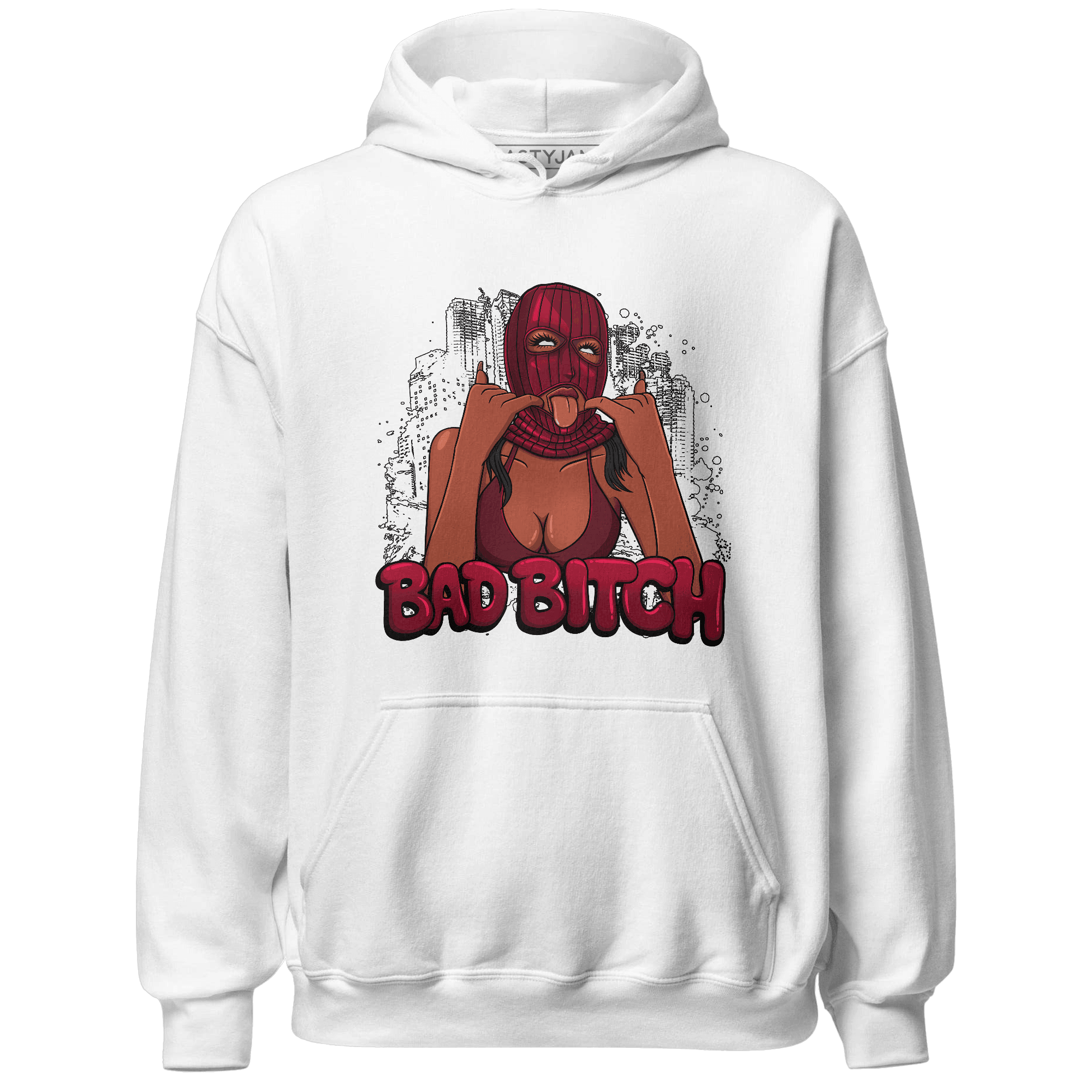 High White Team Red 1s Hoodie Match Gangster Bad Bitch - NastyJamz