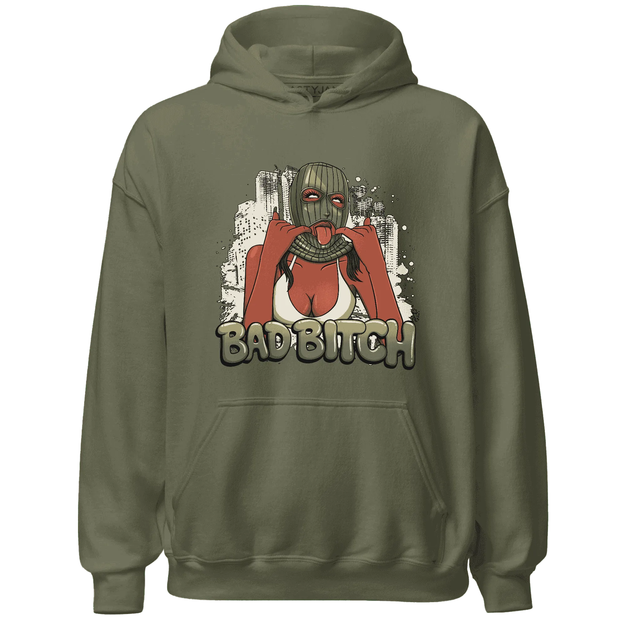Medium-Olive-1s-NastyJamz-Hoodie-Match-Gangster-Bad-Bitch