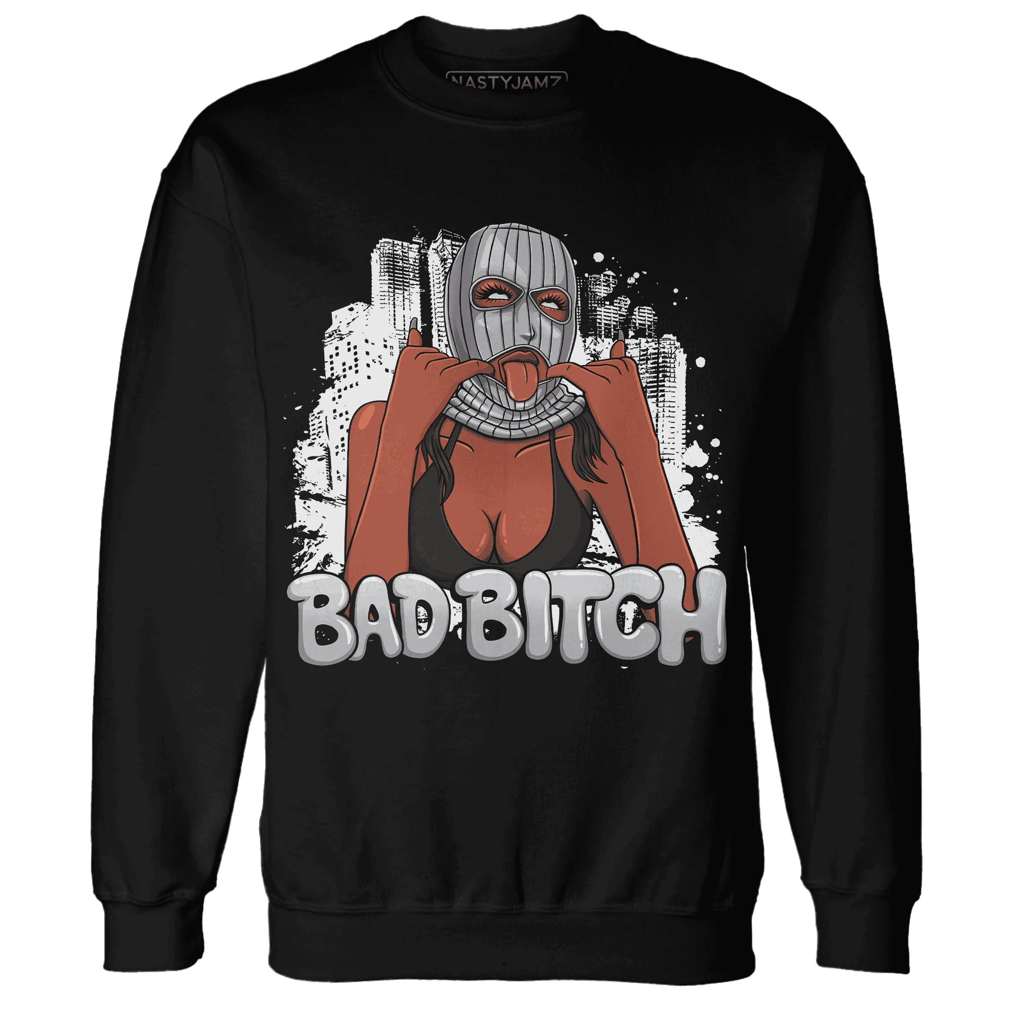 Wolf-Grey-1s-Sweatshirt-Match-Gangster-Bad-Bitch