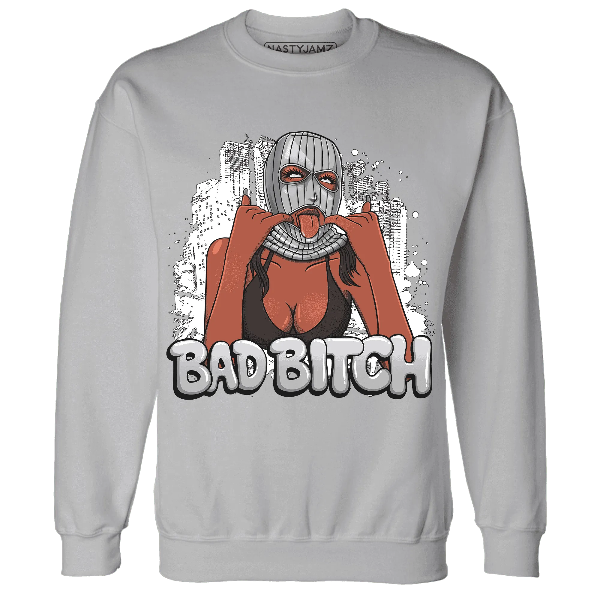 Wolf-Grey-1s-Sweatshirt-Match-Gangster-Bad-Bitch