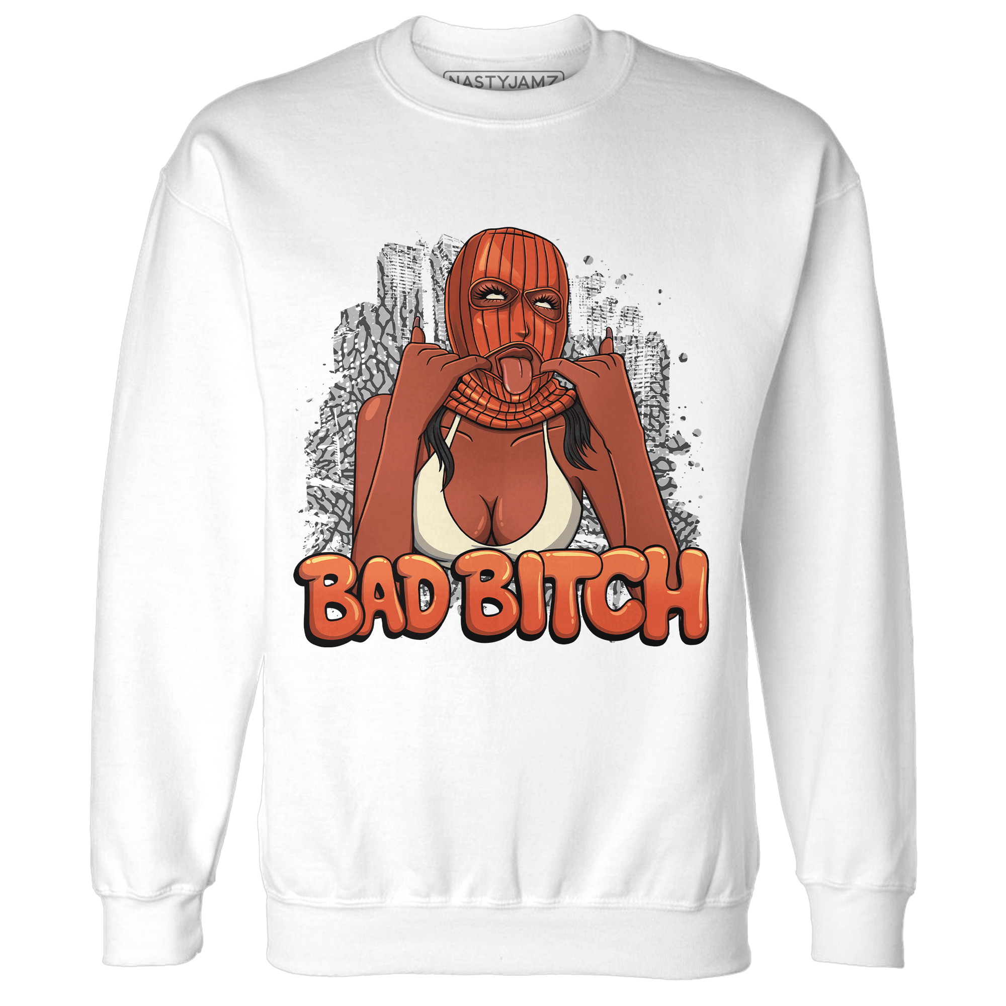 Georgia Peach 3s Sweatshirt Match Gangster Bad Bitch - NastyJamz