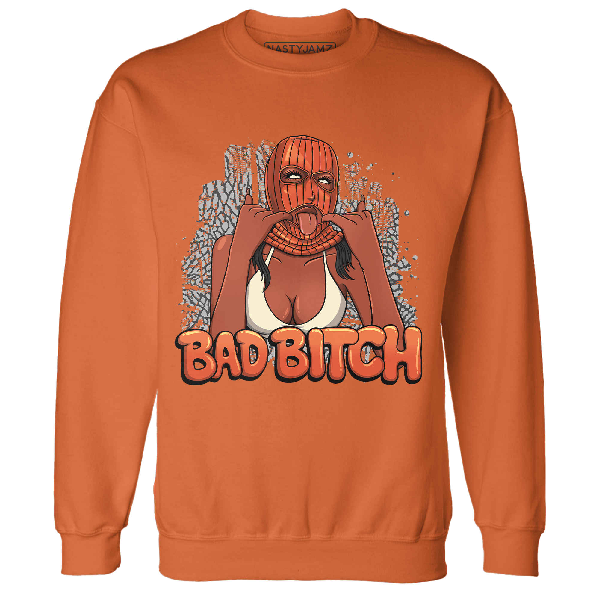 Georgia Peach 3s Sweatshirt Match Gangster Bad Bitch - NastyJamz