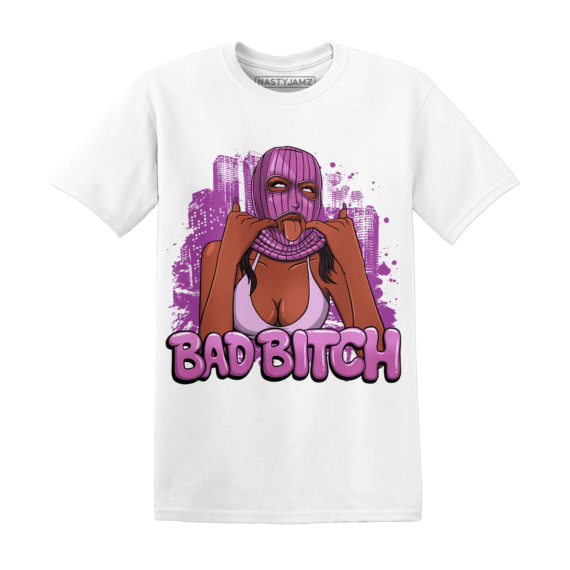 GS Hyper Violet 4s T Shirt Gangster Bad Bitch - NastyJamz