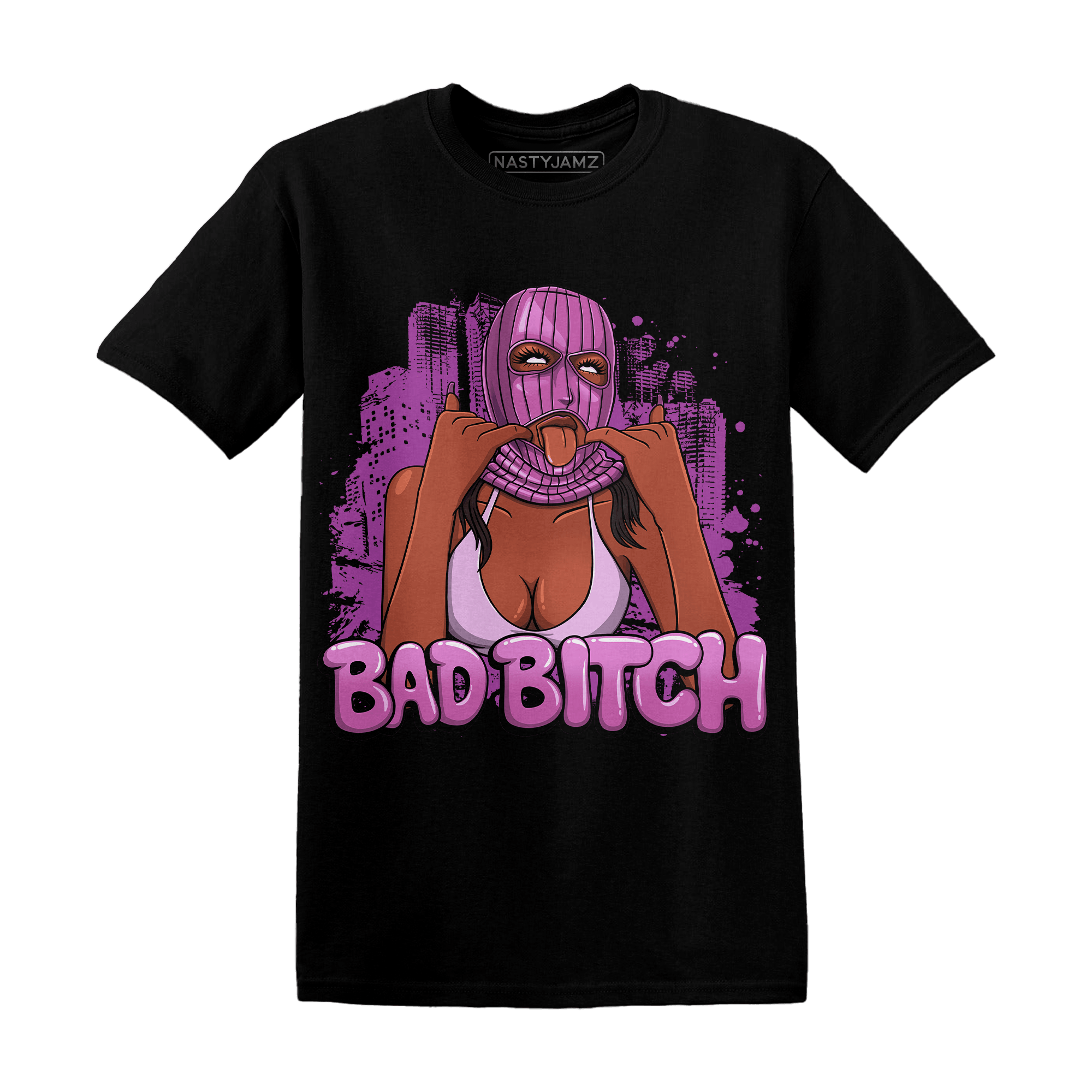 GS Hyper Violet 4s T Shirt Gangster Bad Bitch - NastyJamz