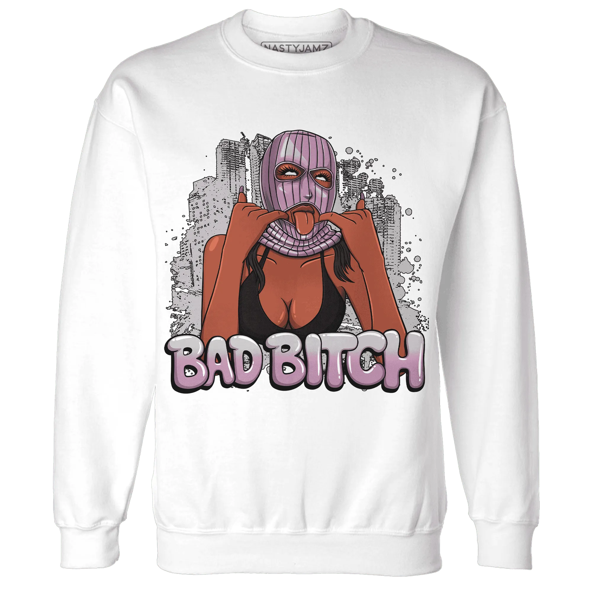 Orchid-Neutral-Grey-Black-White-4s-Sweatshirt-Match-Gangster-Bad-Bitch