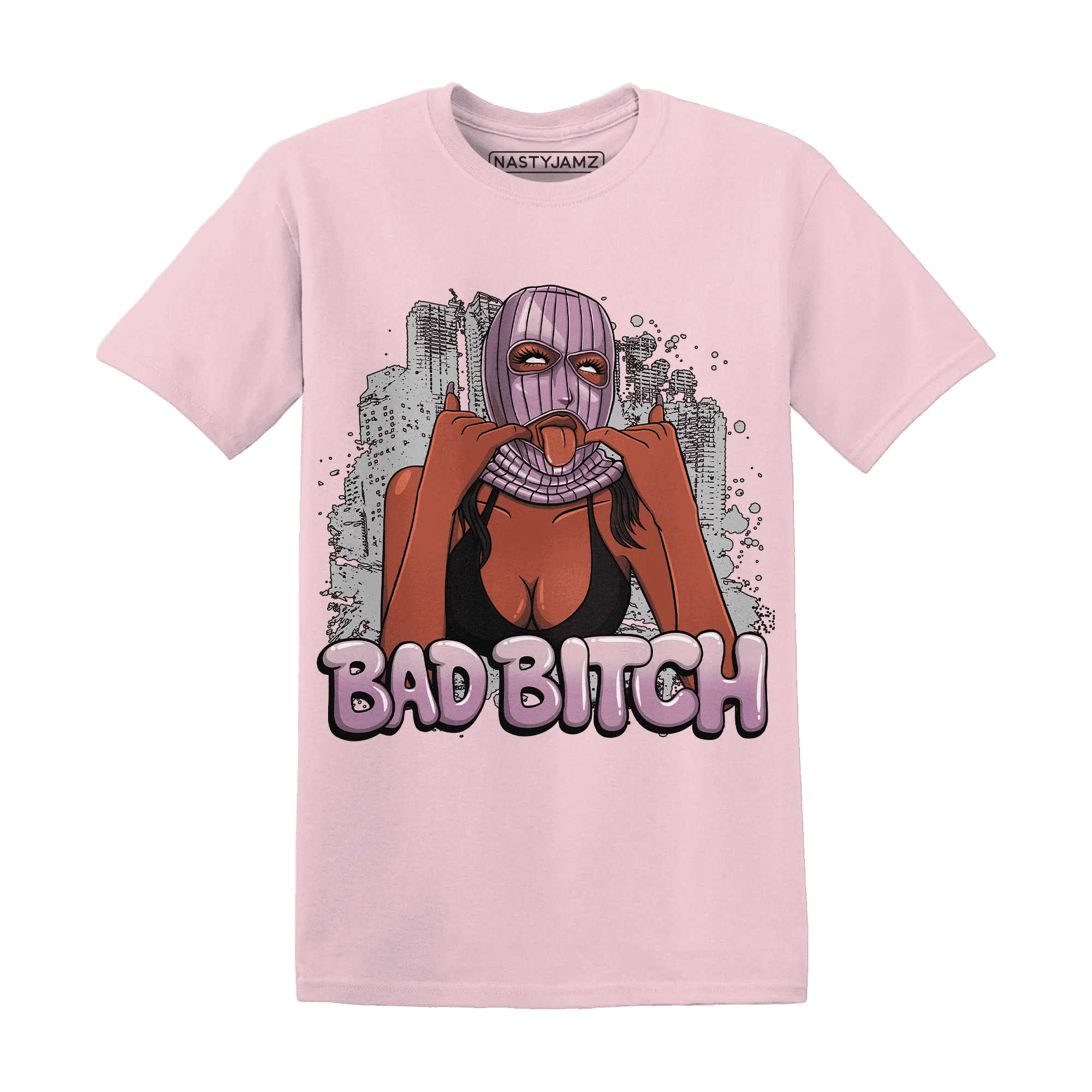Orchid-Neutral-Grey-Black-White-4s-T-Shirt-Match-Gangster-Bad-Bitch