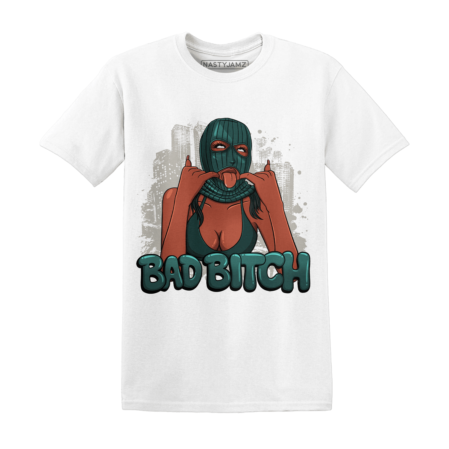 Oxidized Green 4s T Shirt Match Gangster Bad Bitch - NastyJamz