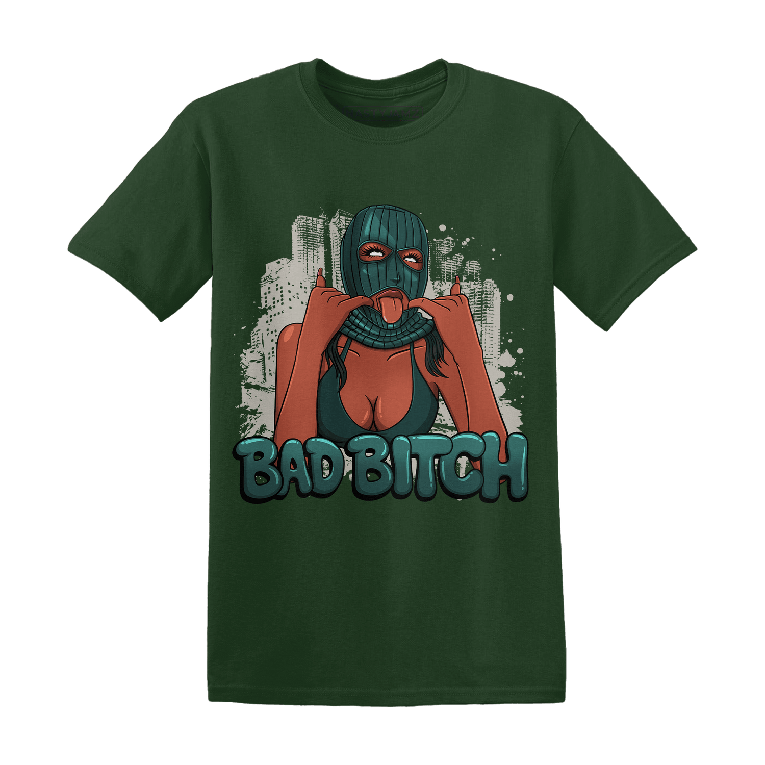 Oxidized Green 4s T Shirt Match Gangster Bad Bitch - NastyJamz