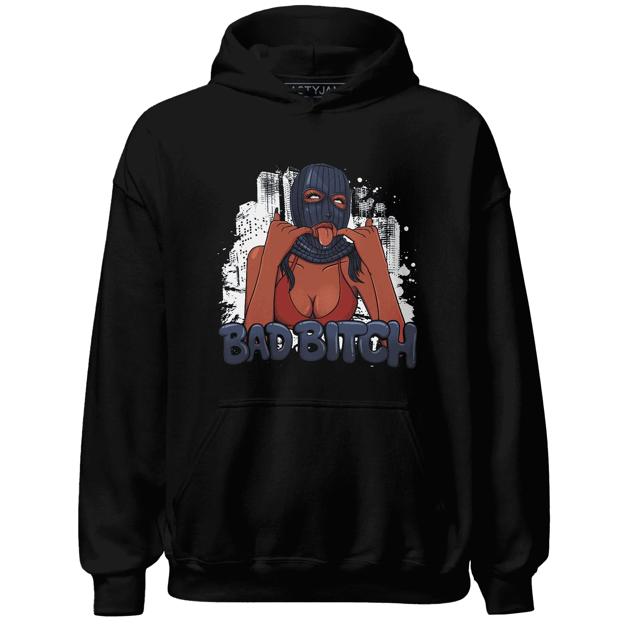 White-Navy-6s-Hoodie-Match-Gangster-Bad-Bitch