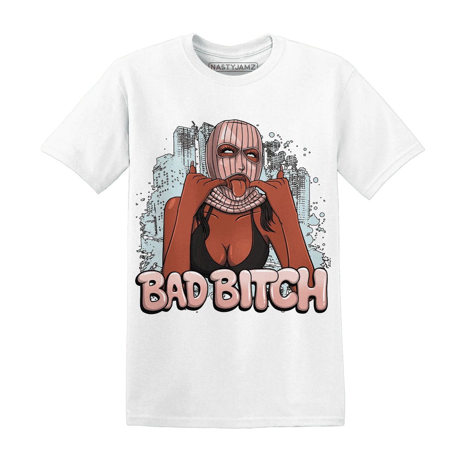 Dunk-Low-Glacier-Blue-Arctic-Orange-T-Shirt-Match-Gangster-Bad-Bitch