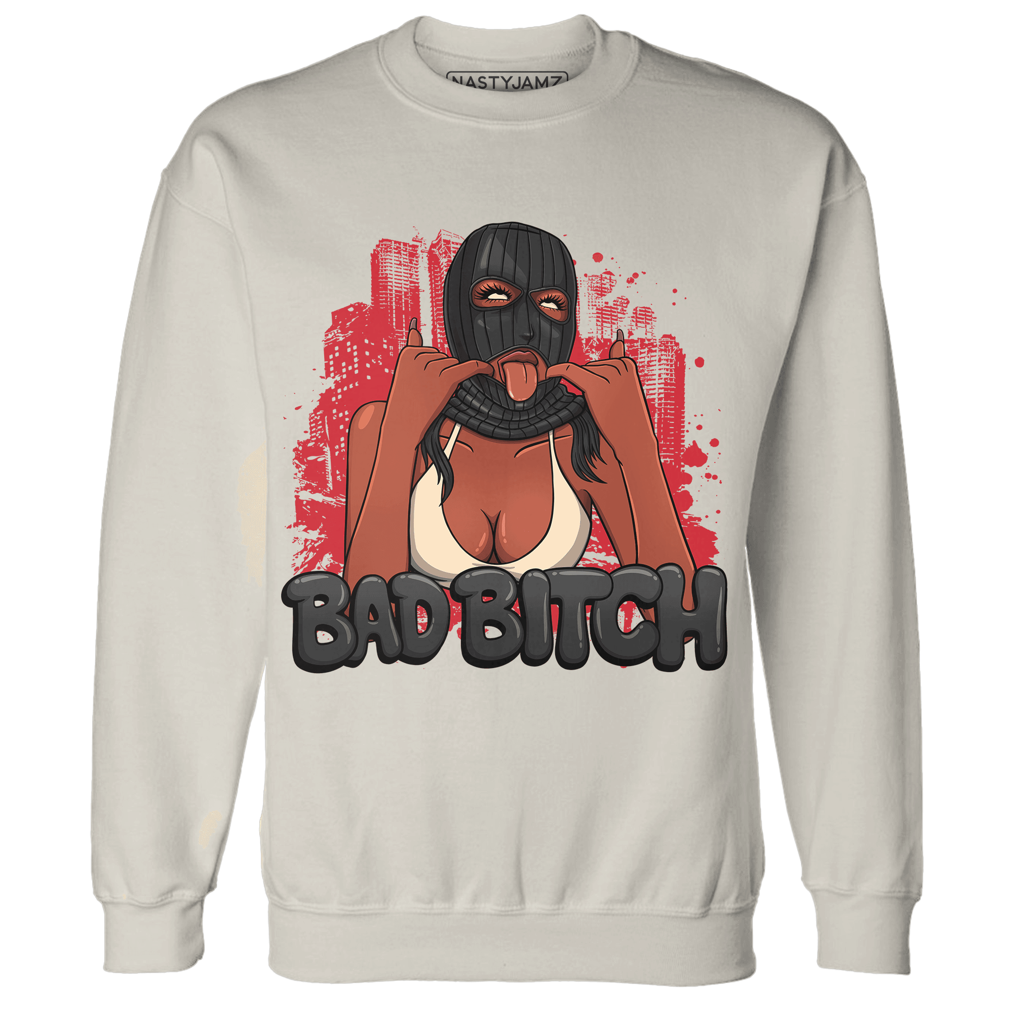 Jumman Jack University Red Sweatshirt Match Gangster Bad Bitch - NastyJamz