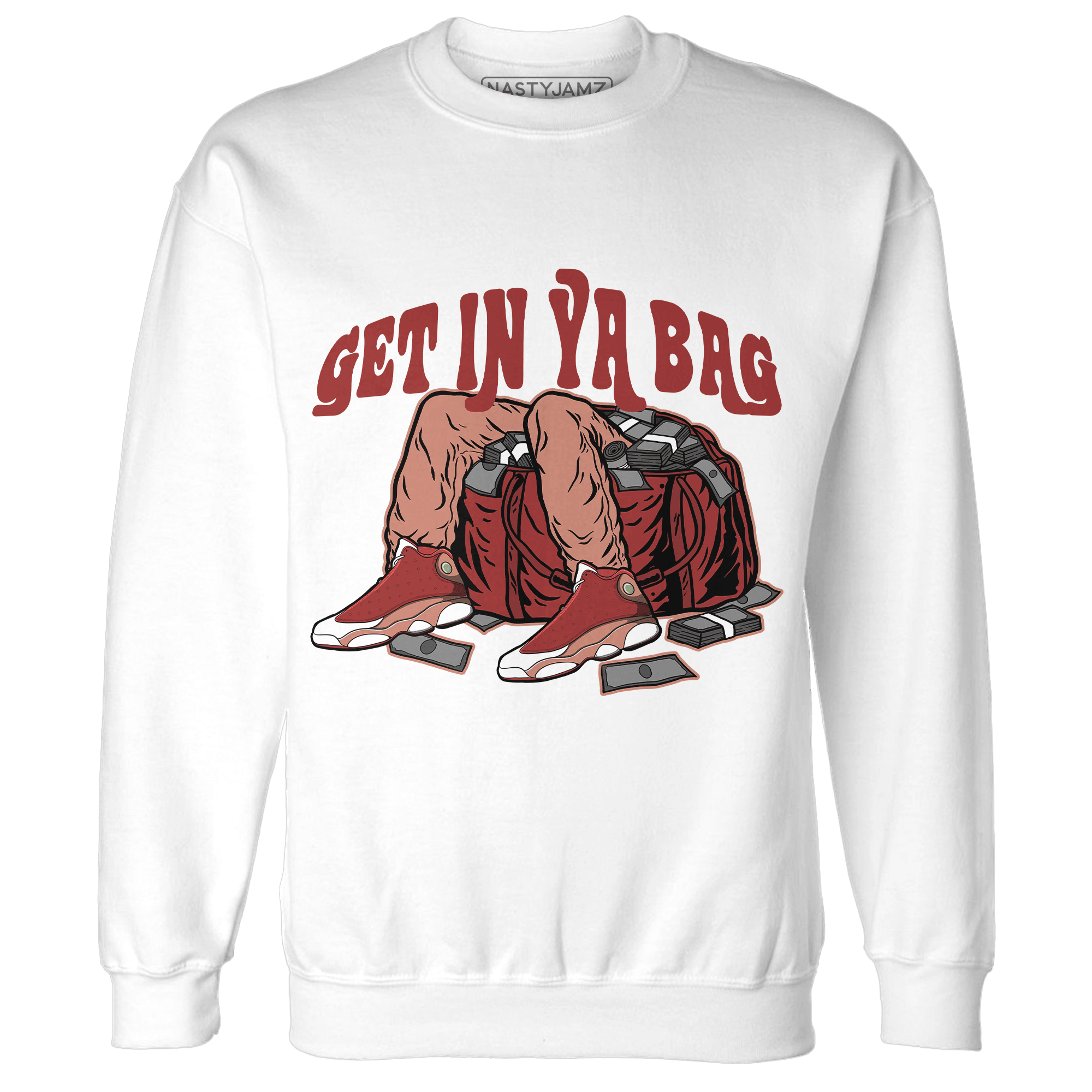 Dune Red 13s Sweatshirt Match Get In Ya Bag - NastyJamz